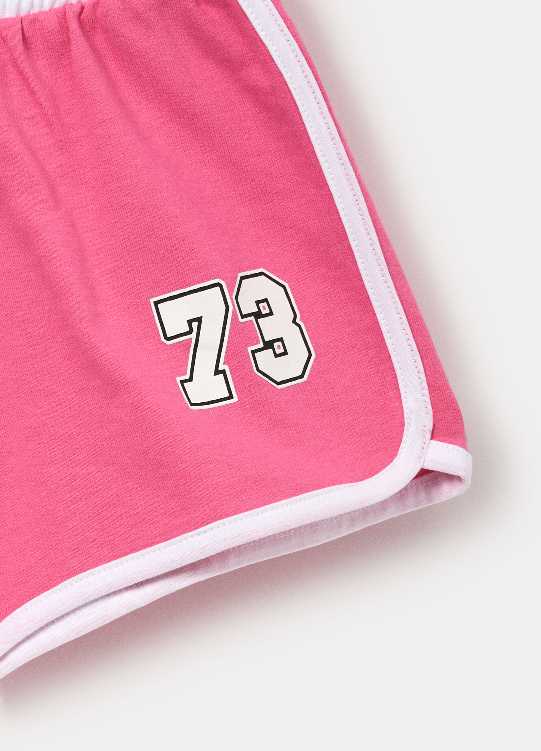 Jogging set in jersey di cotone stretch bambina_3