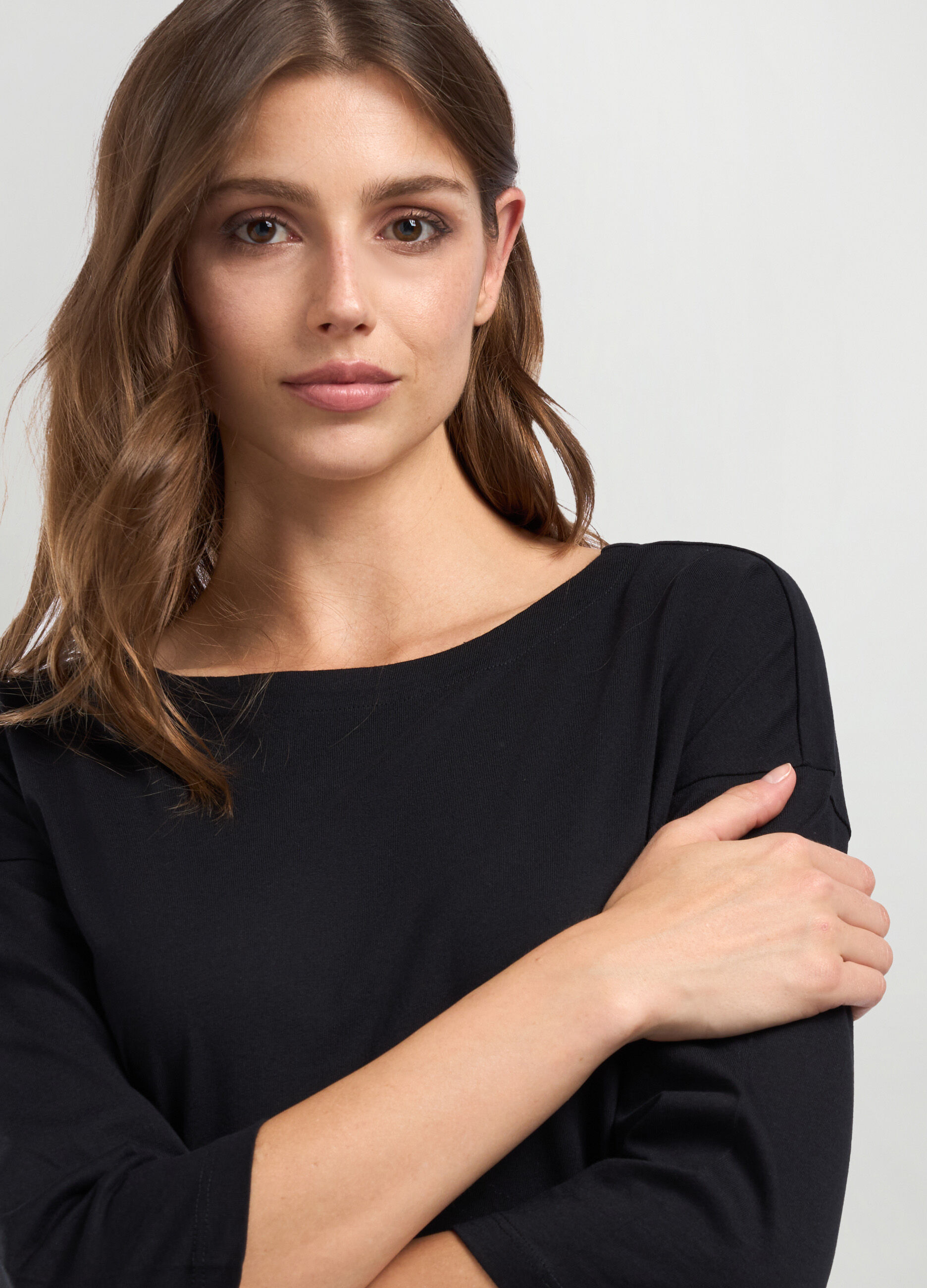 Abito corto in jersey di puro cotone donna_2