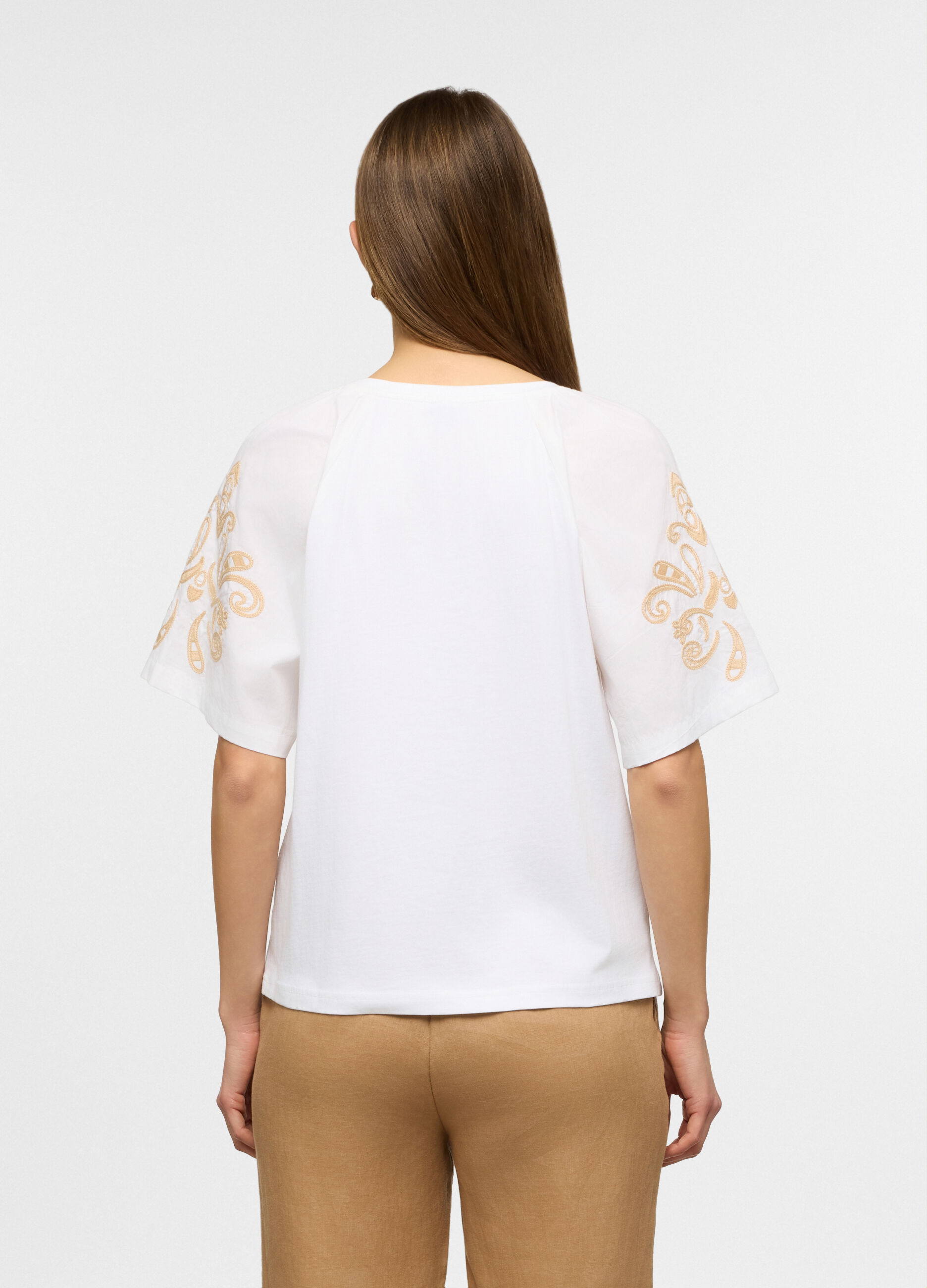 T-shirt girocollo stretch donna_1