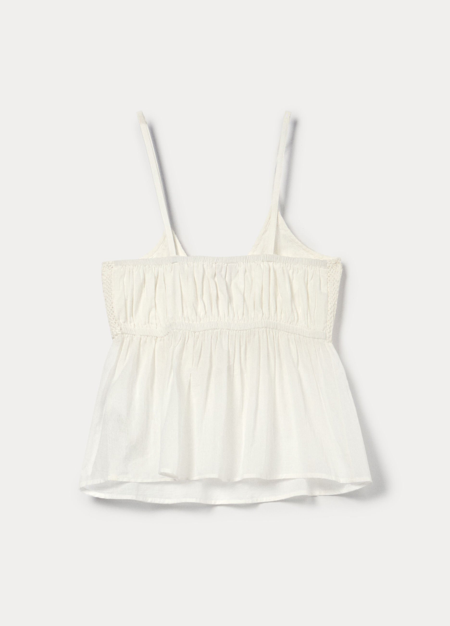 Top crepe con scollo a V donna_1