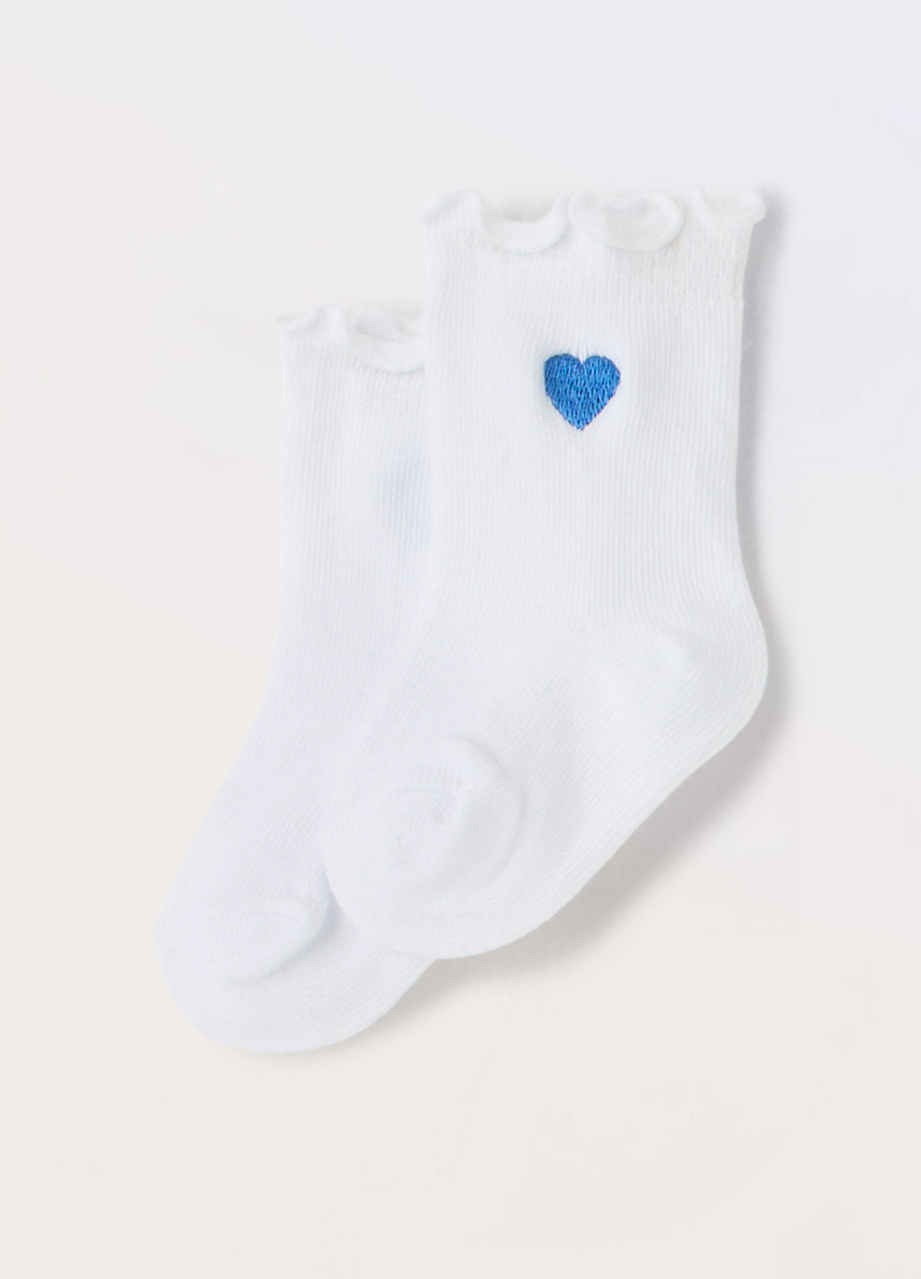Calze corte in cotone stretch neonato