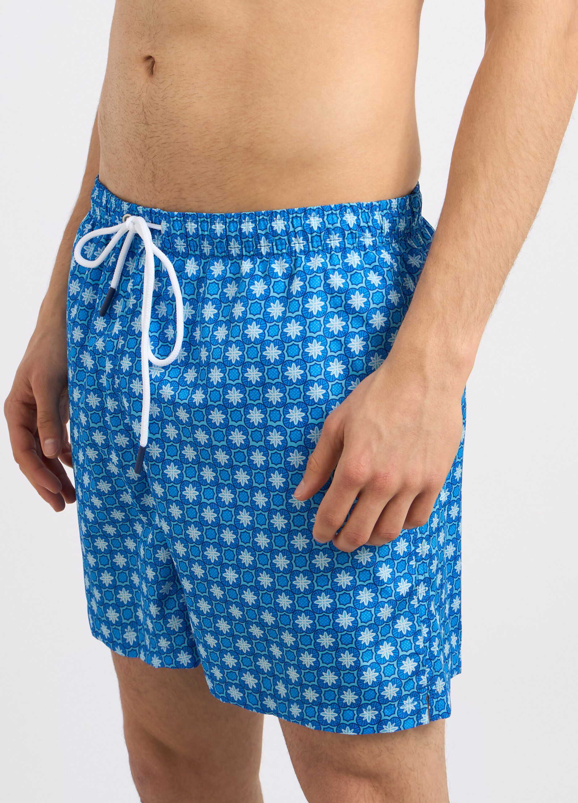 Costume shorts con stampa uomo_1