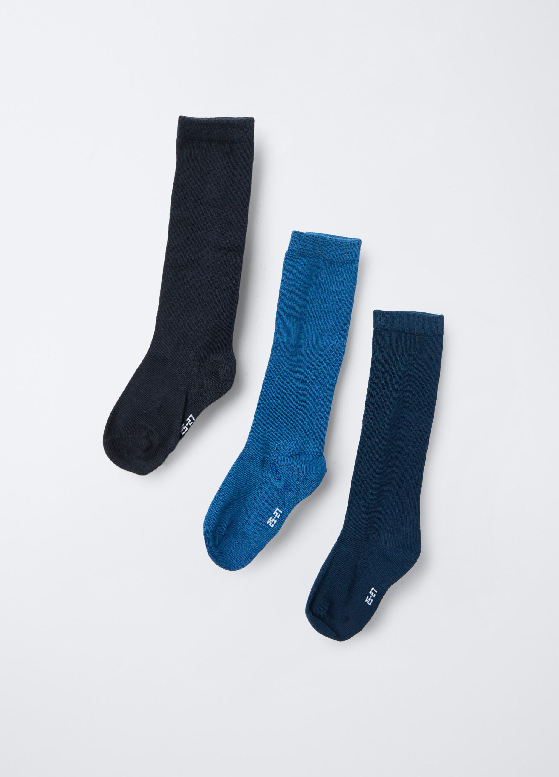Pack 3 calze lunge in cotone stretch bambino_1