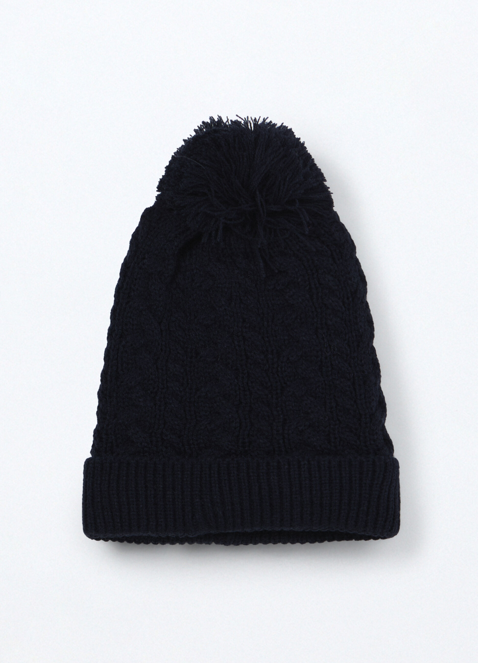 Berretto tricot con pon pom_0