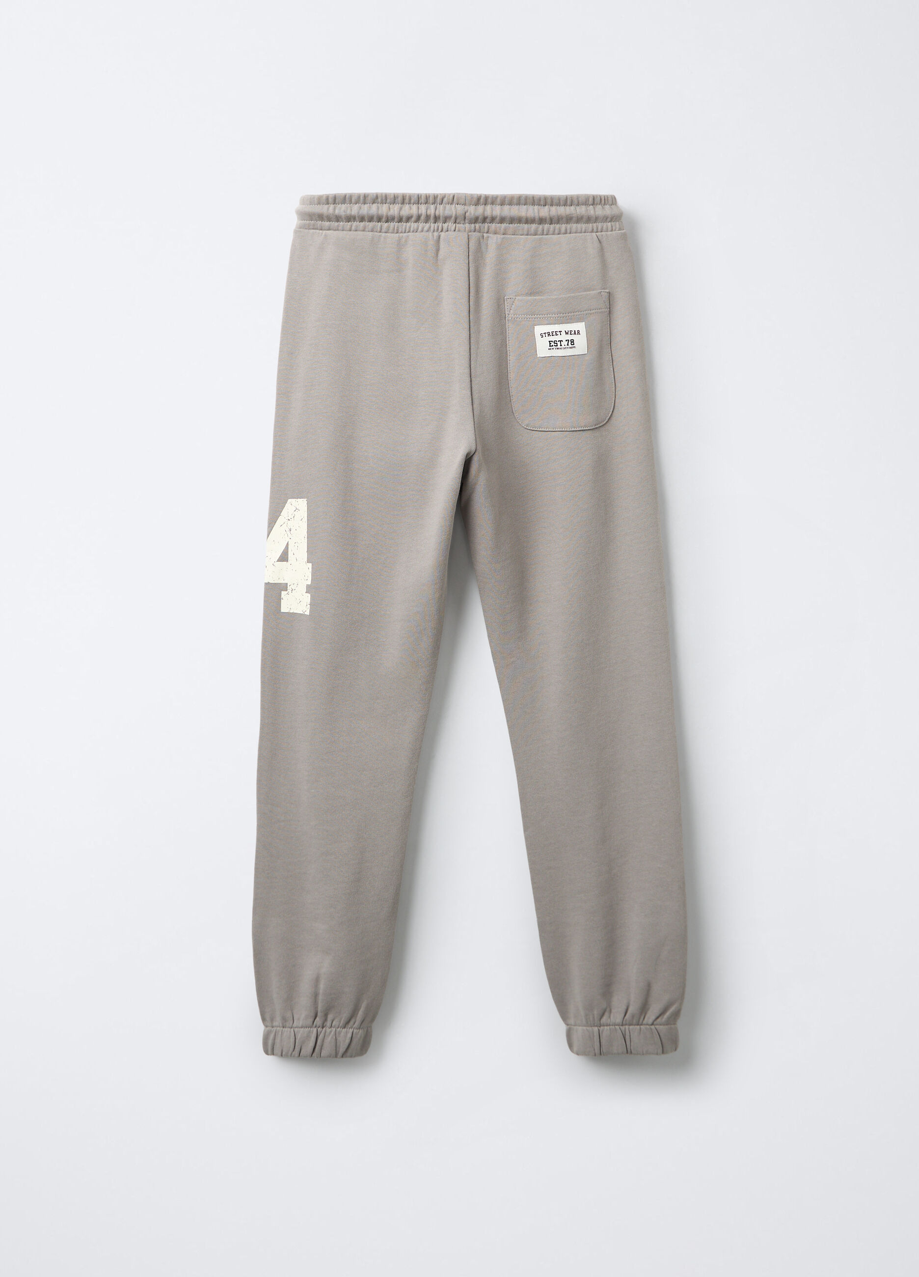 Jogger in puro cotone garzato Fit Regular ragazzo_1