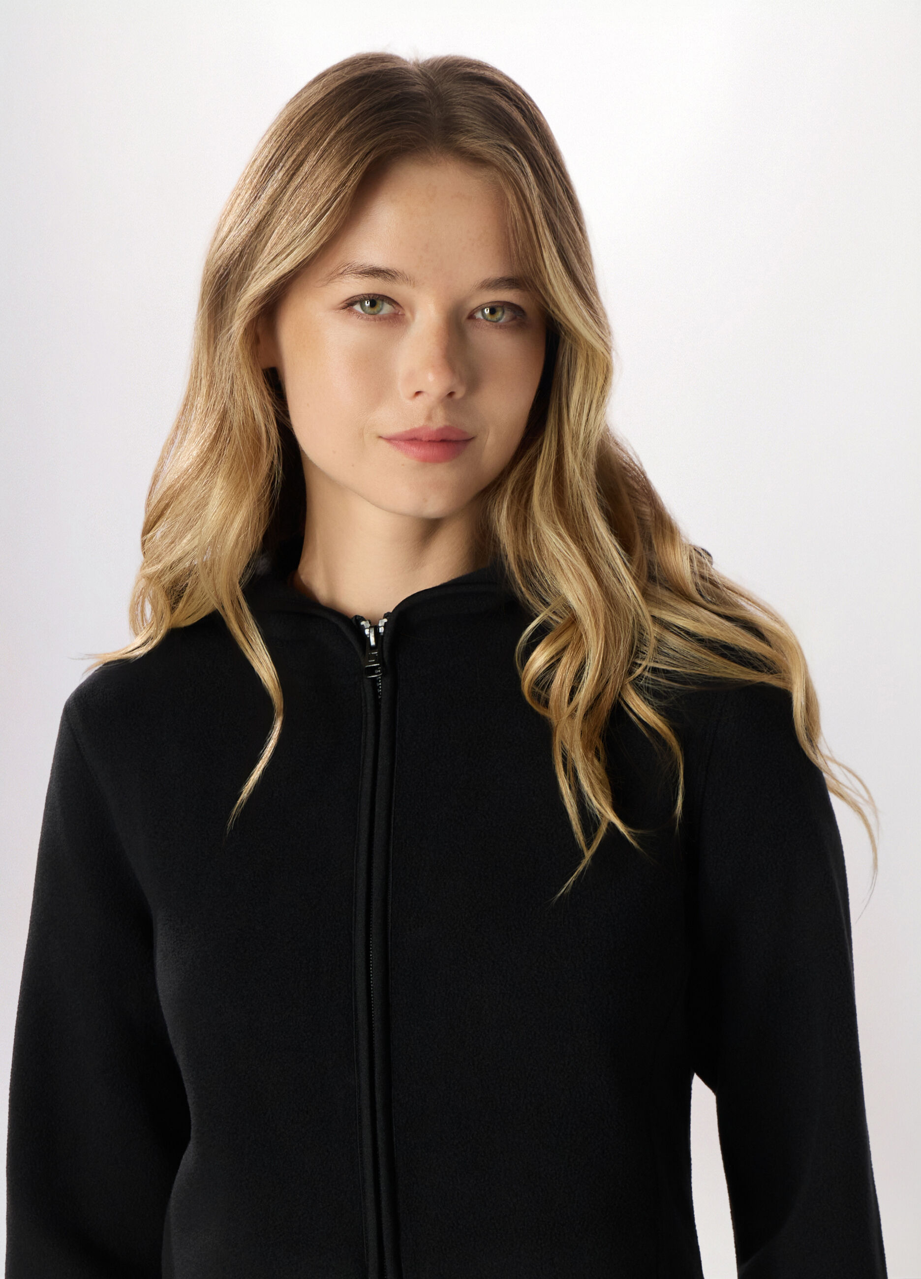 Felpa con cappuccio in pile donna Holistic fitness_2