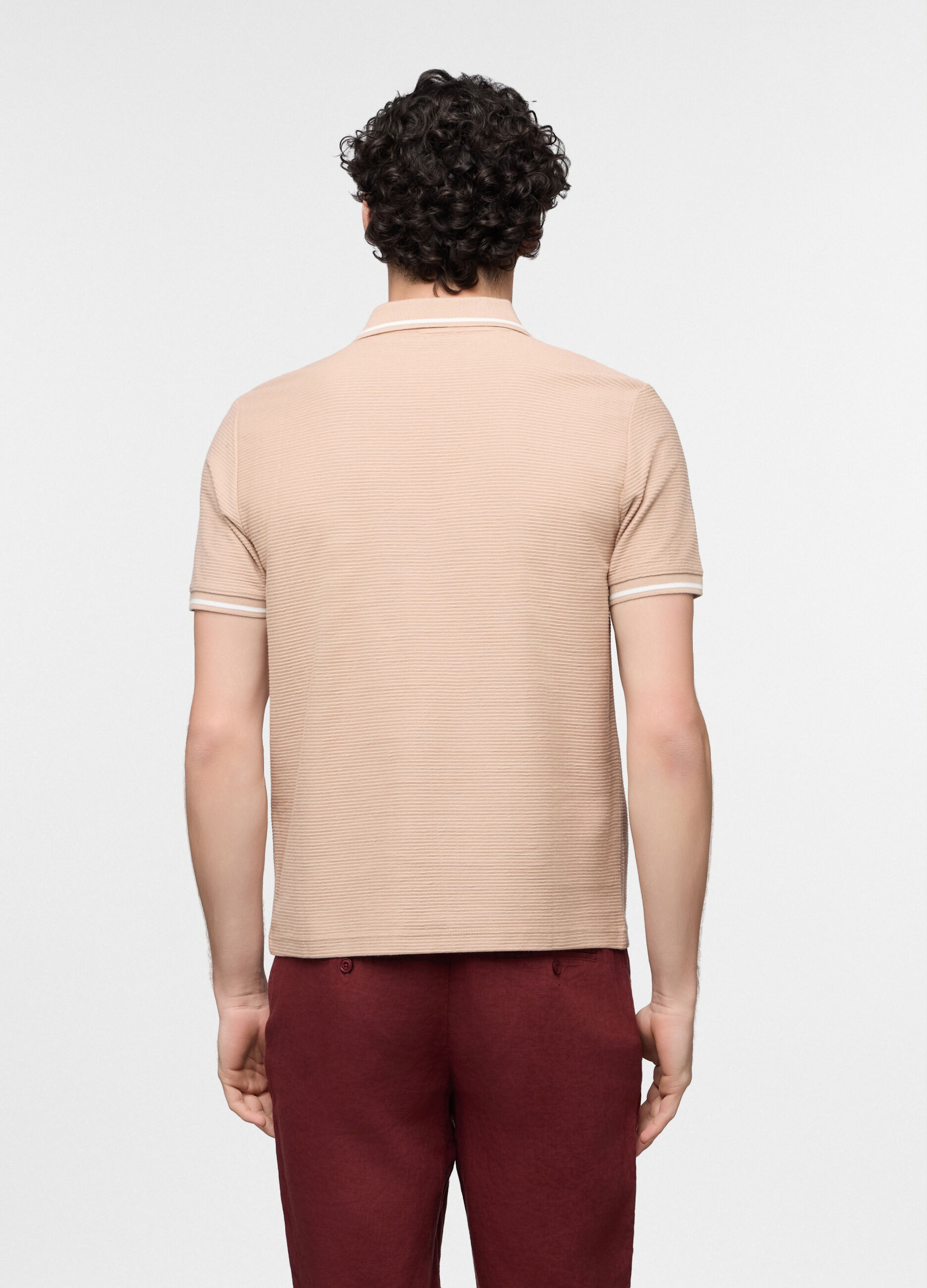 Polo in maglia di cotone uomo_1