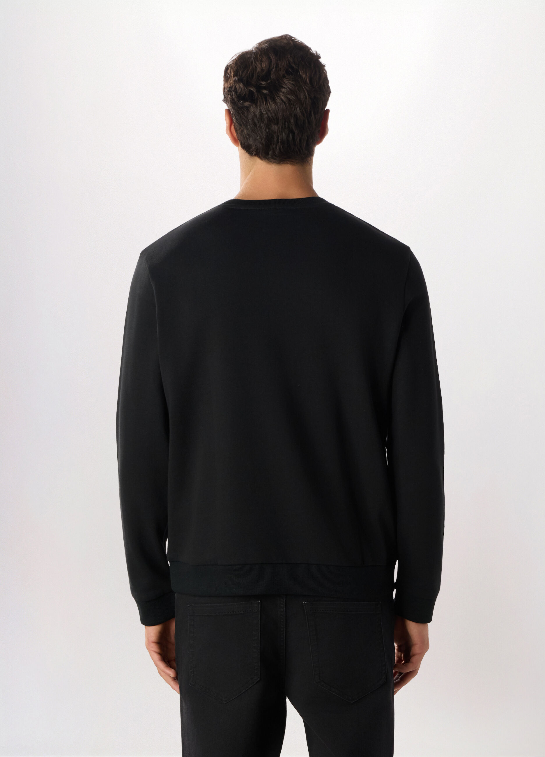 Felpa in puro cotone con stampa Dragon Ball uomo_1