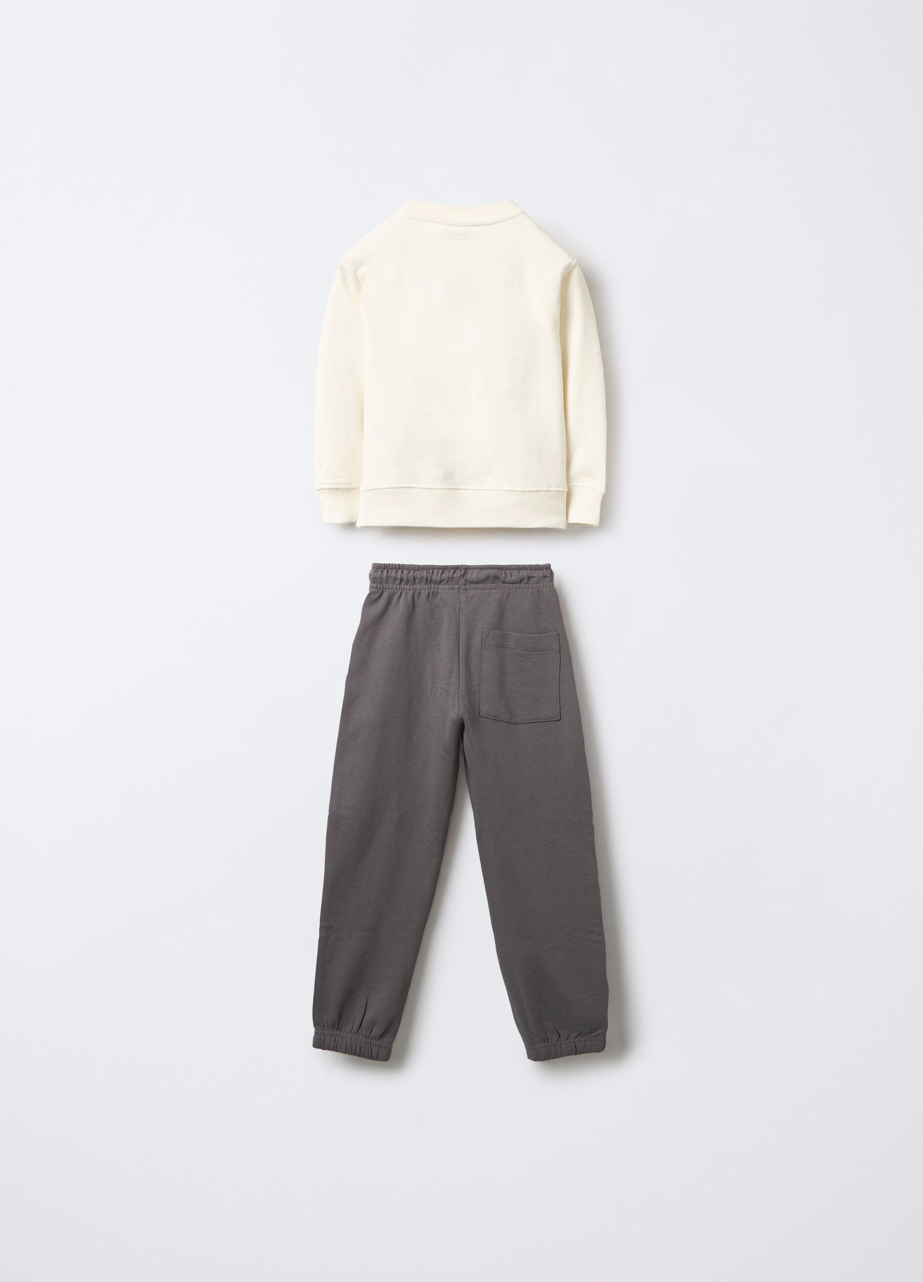 Jogging set in puro cotone garzato Fit Regular bambino_1
