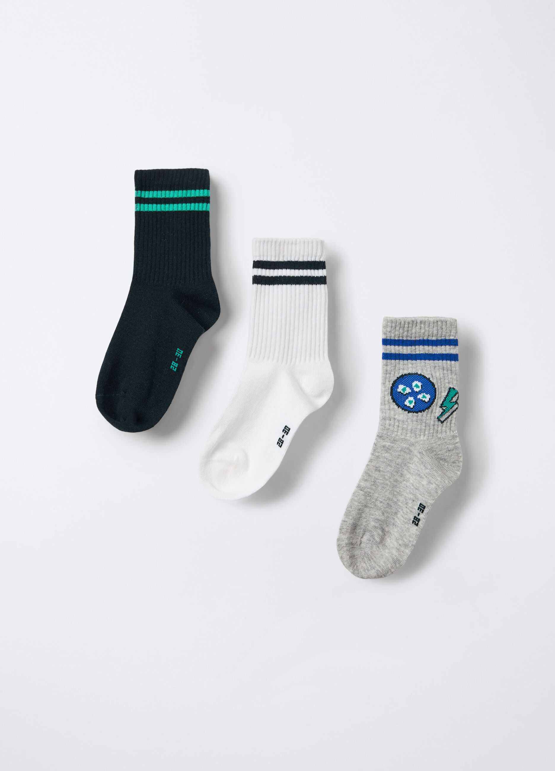 Pack 3 calze corte misto cotone bambino_1