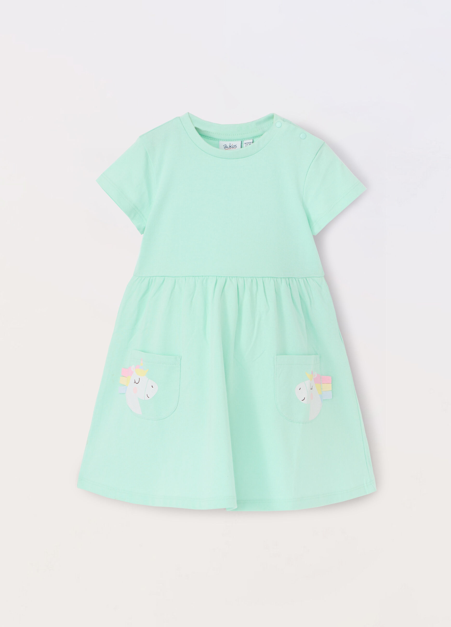 Vestito in puro cotone neonata_0