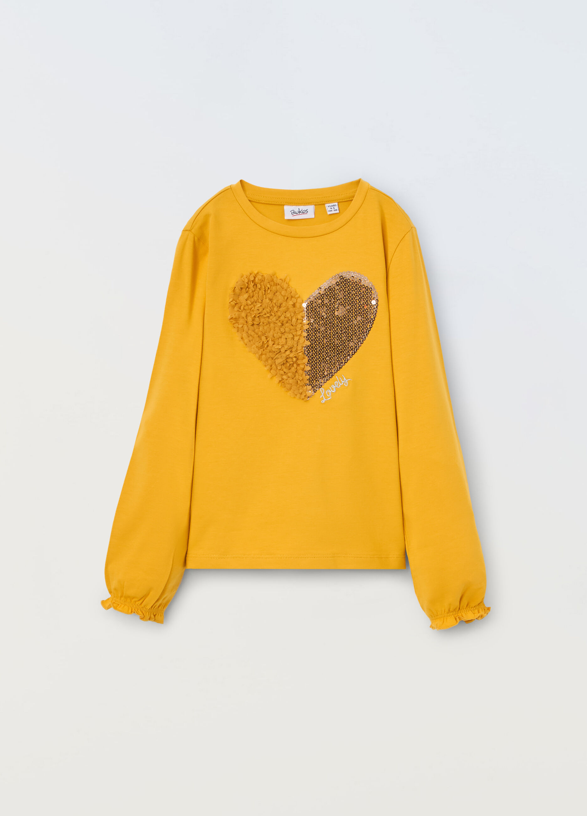 T-shirt in cotone stretch bambina_0