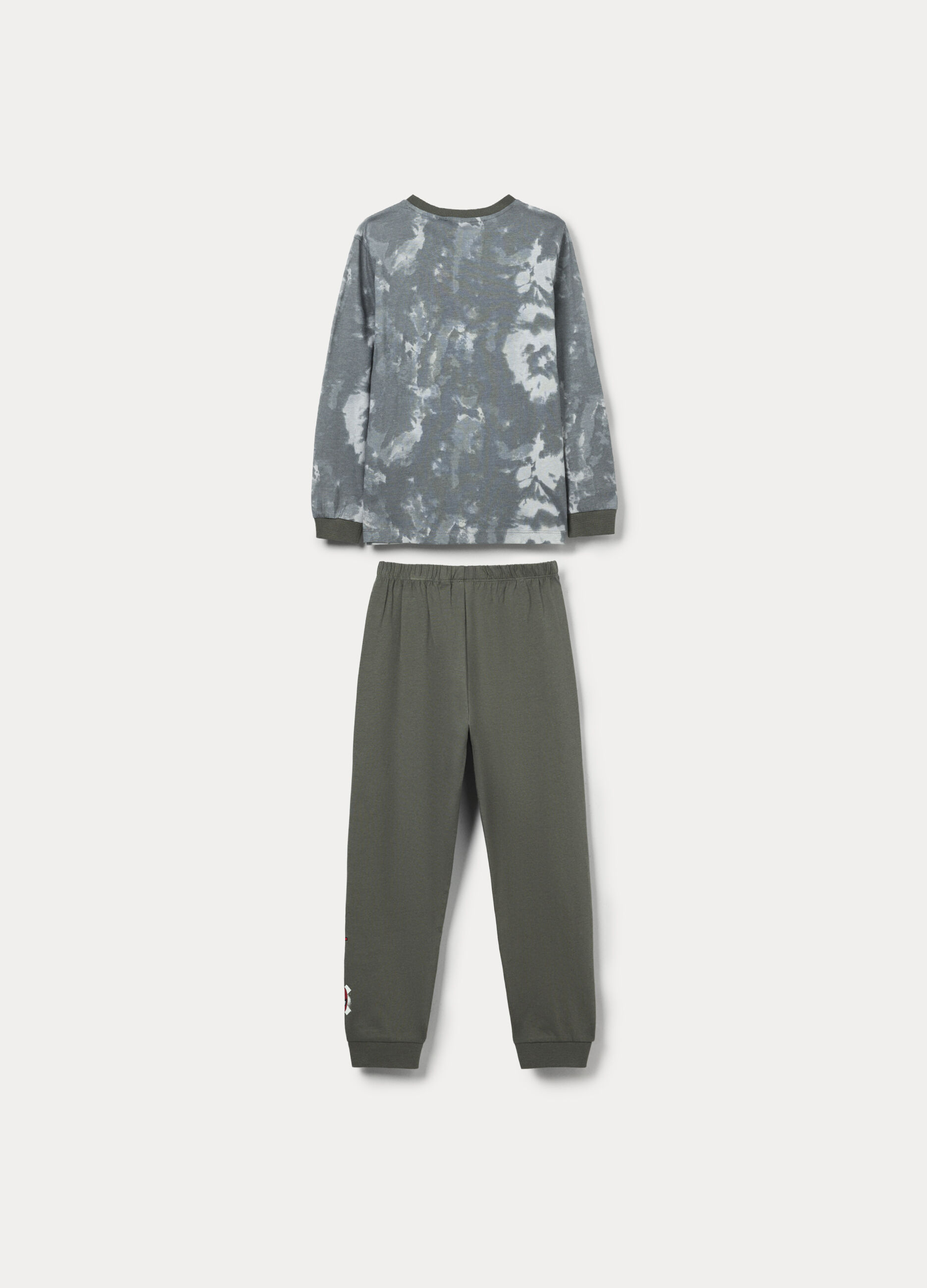 Set pigiama lungo Spiderman in jersey di puro cotone bambino_1