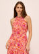 Abito lungo a balze in puro cotone donna_2