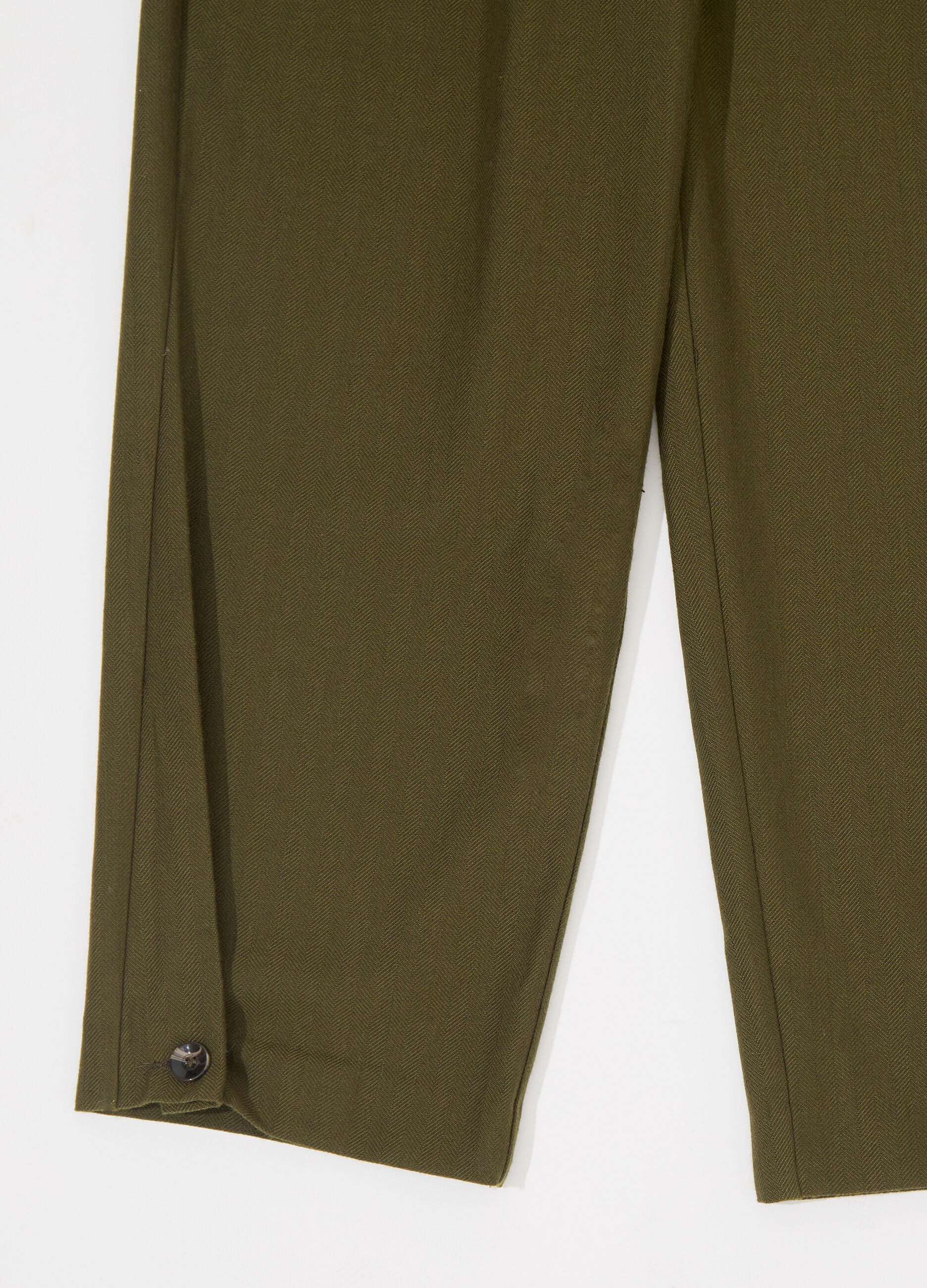 Pantalone carrot in misto lana spinata donna_6
