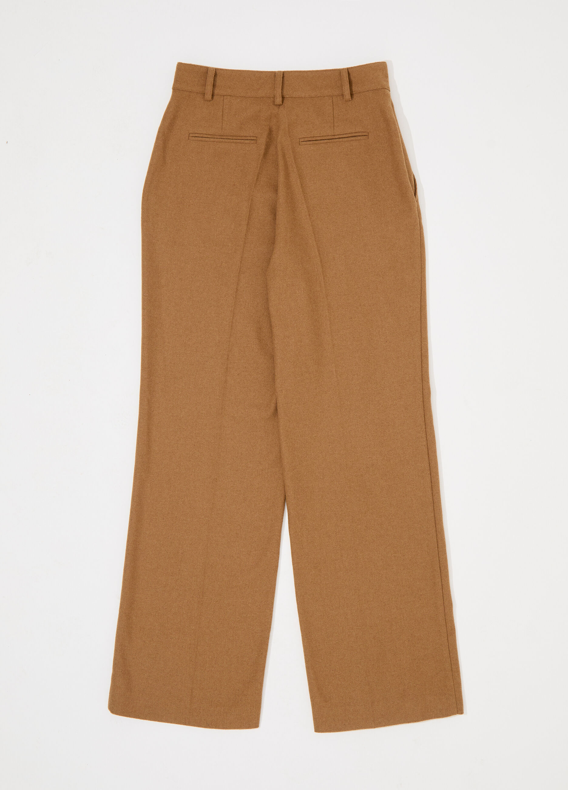 Pantalone dritto in misto lana donna_5