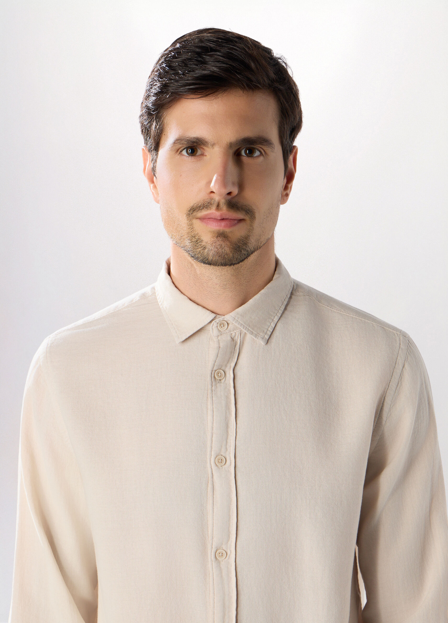 Camicia regular fit in puro cotone uomo_2