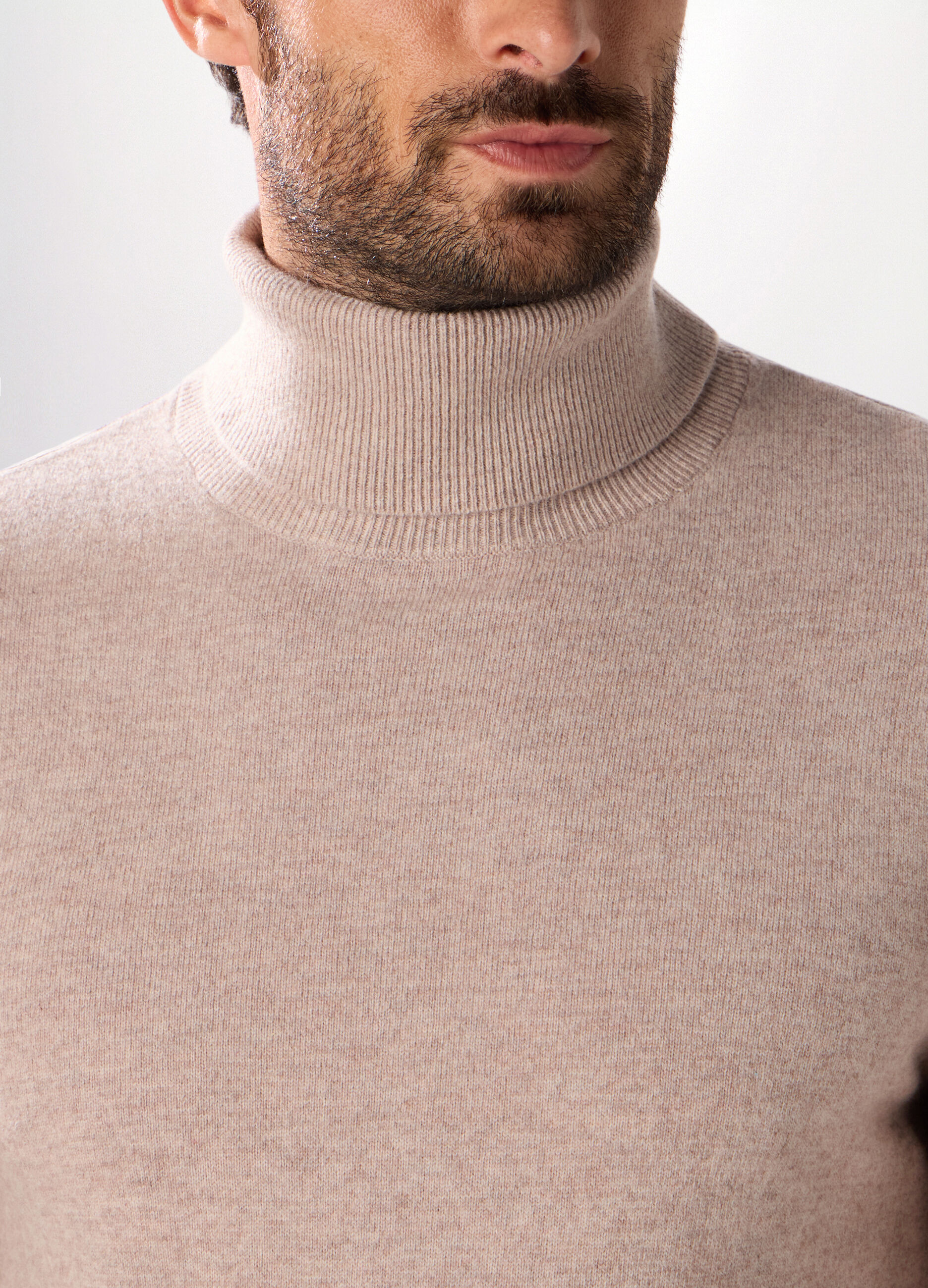 Dolcevita a maniche lunghe in lambswool uomo_2