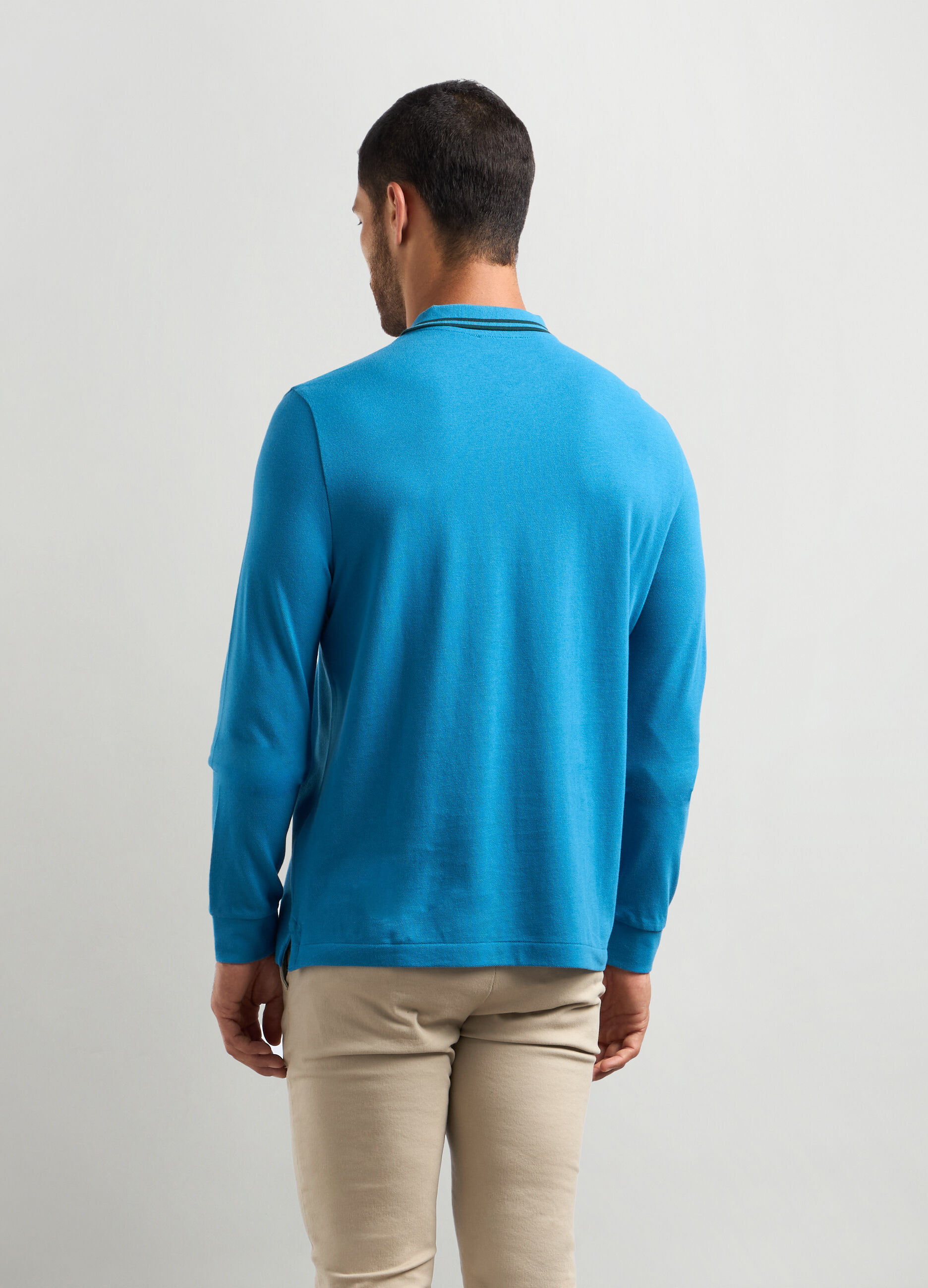 Polo in piquet di cotone uomo_1