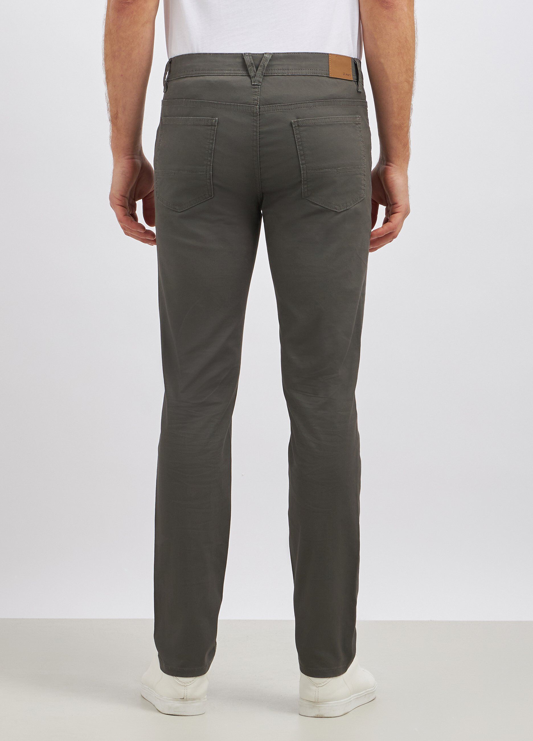Pantaloni in puro cotone modello 5 tasche uomo_1