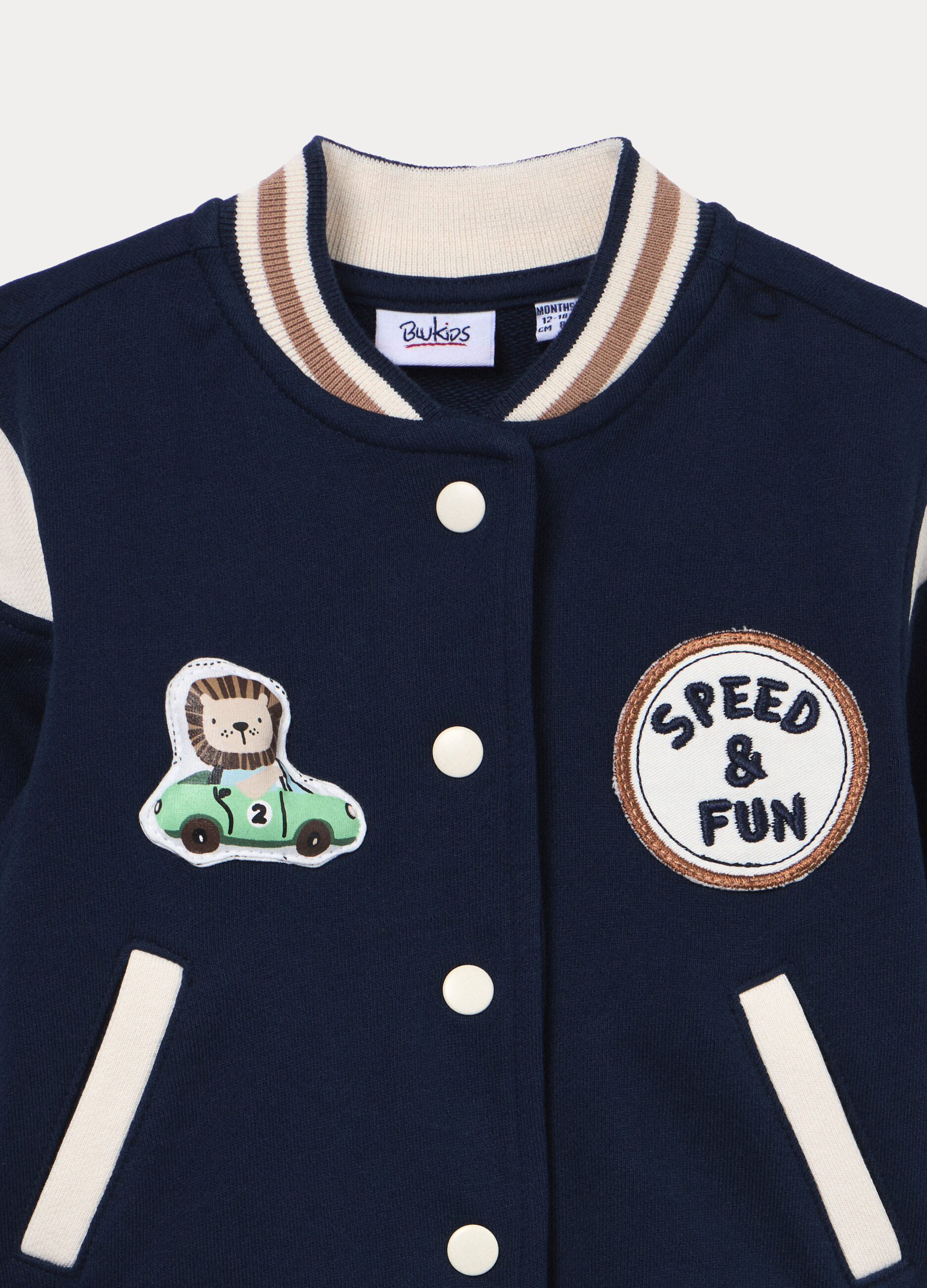 Felpa varsity in french terry di puro cotone_2