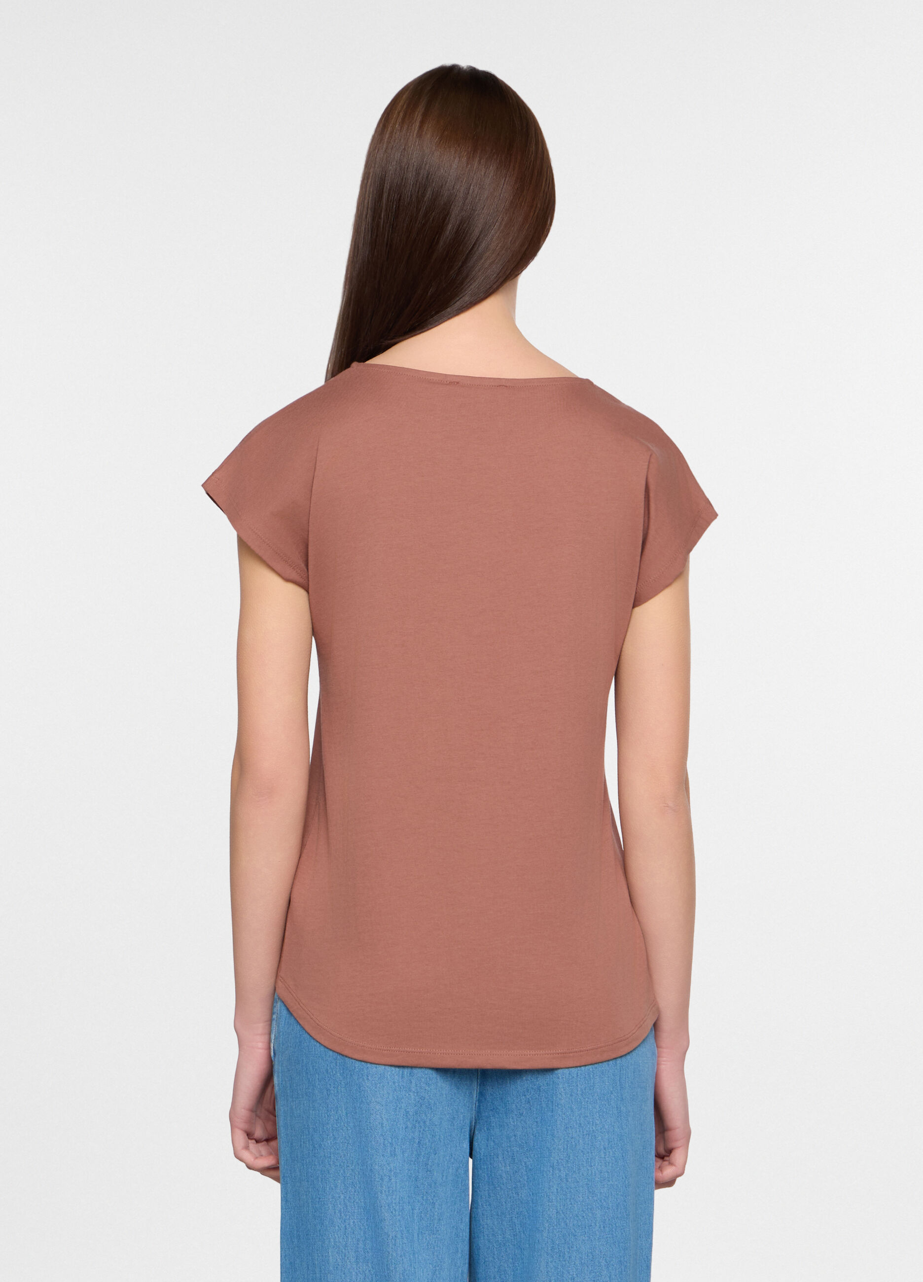 T-shirt girocollo donna_1