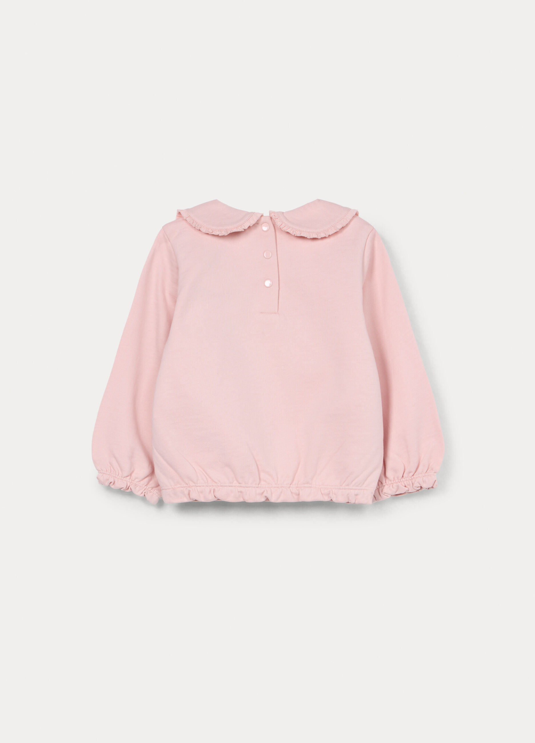 Felpa in french terry di puro cotone bimba_1