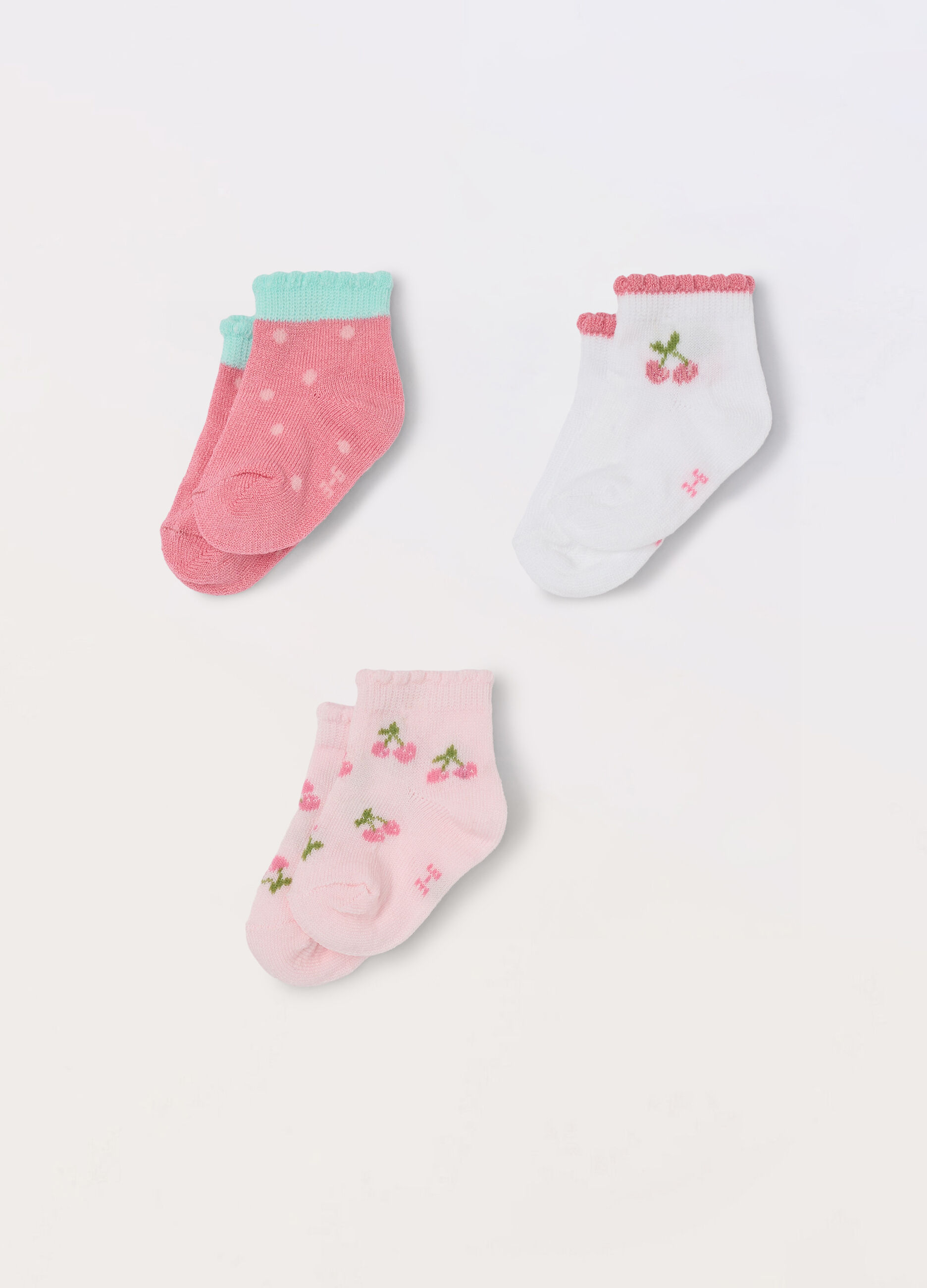 Pack 2 calze corte misto cotone neonata_0
