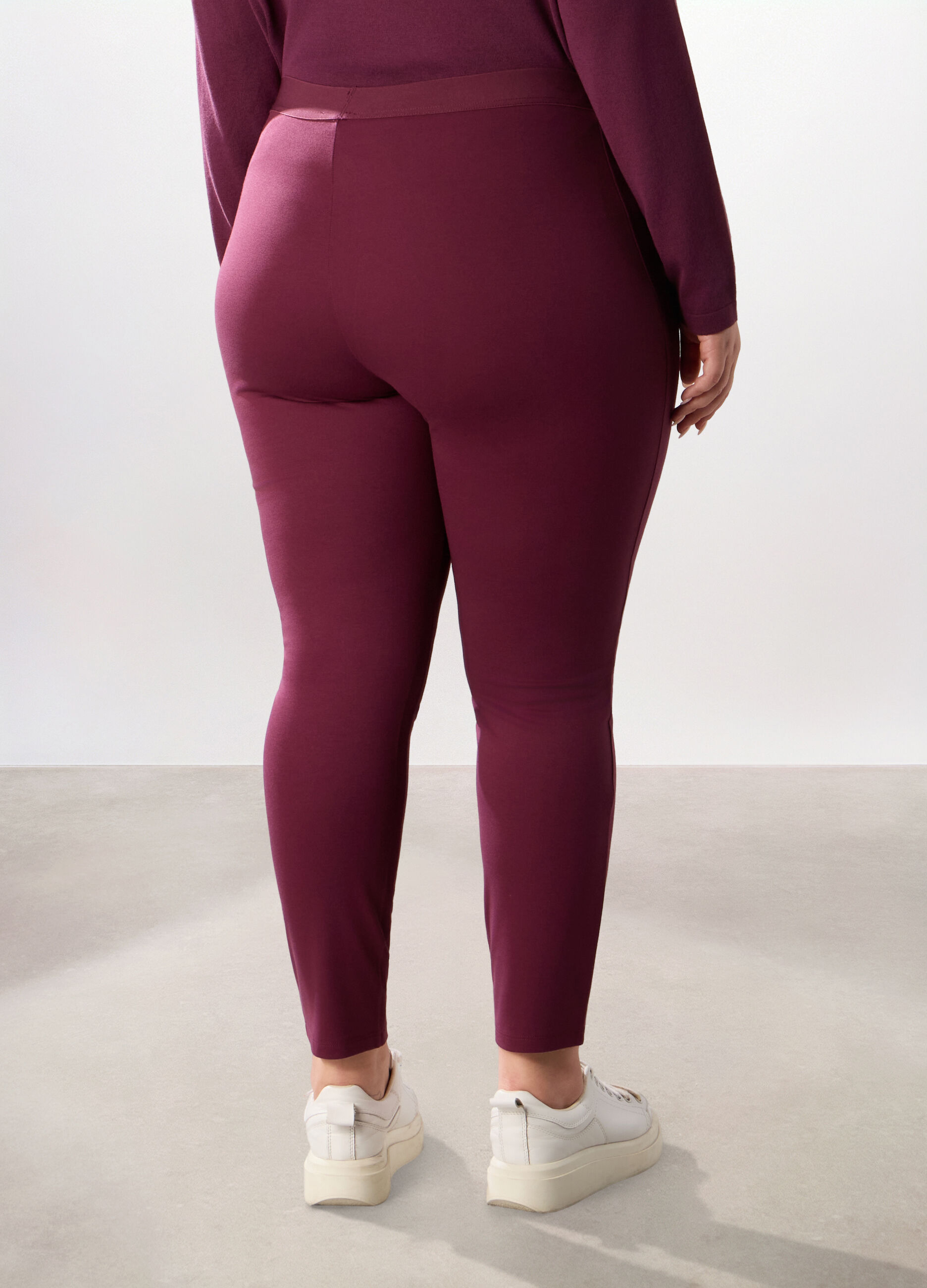 Pantaloni in misto viscosa donna curvy_1