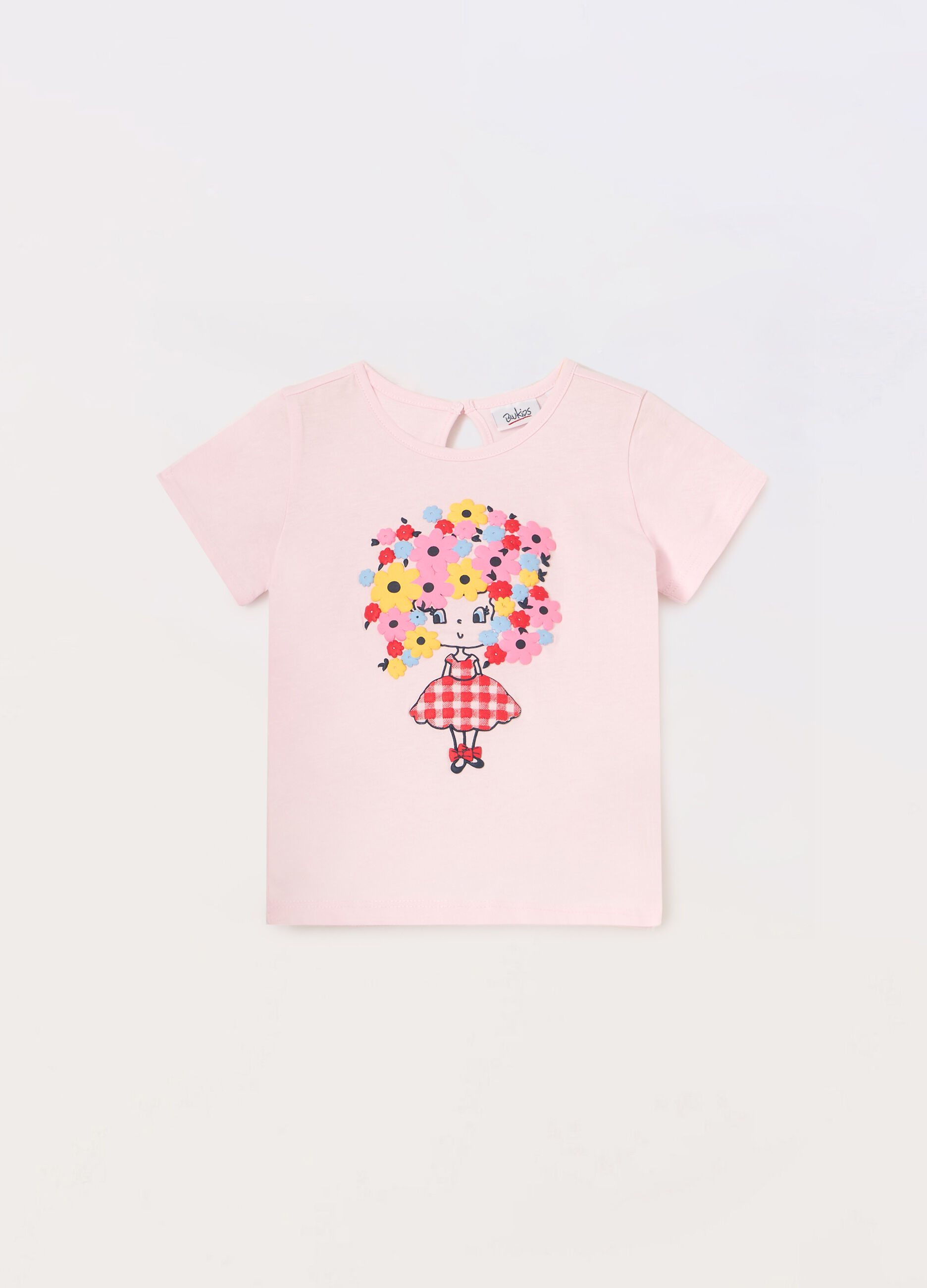 T-shirt in jersey di puro cotone neonata_0