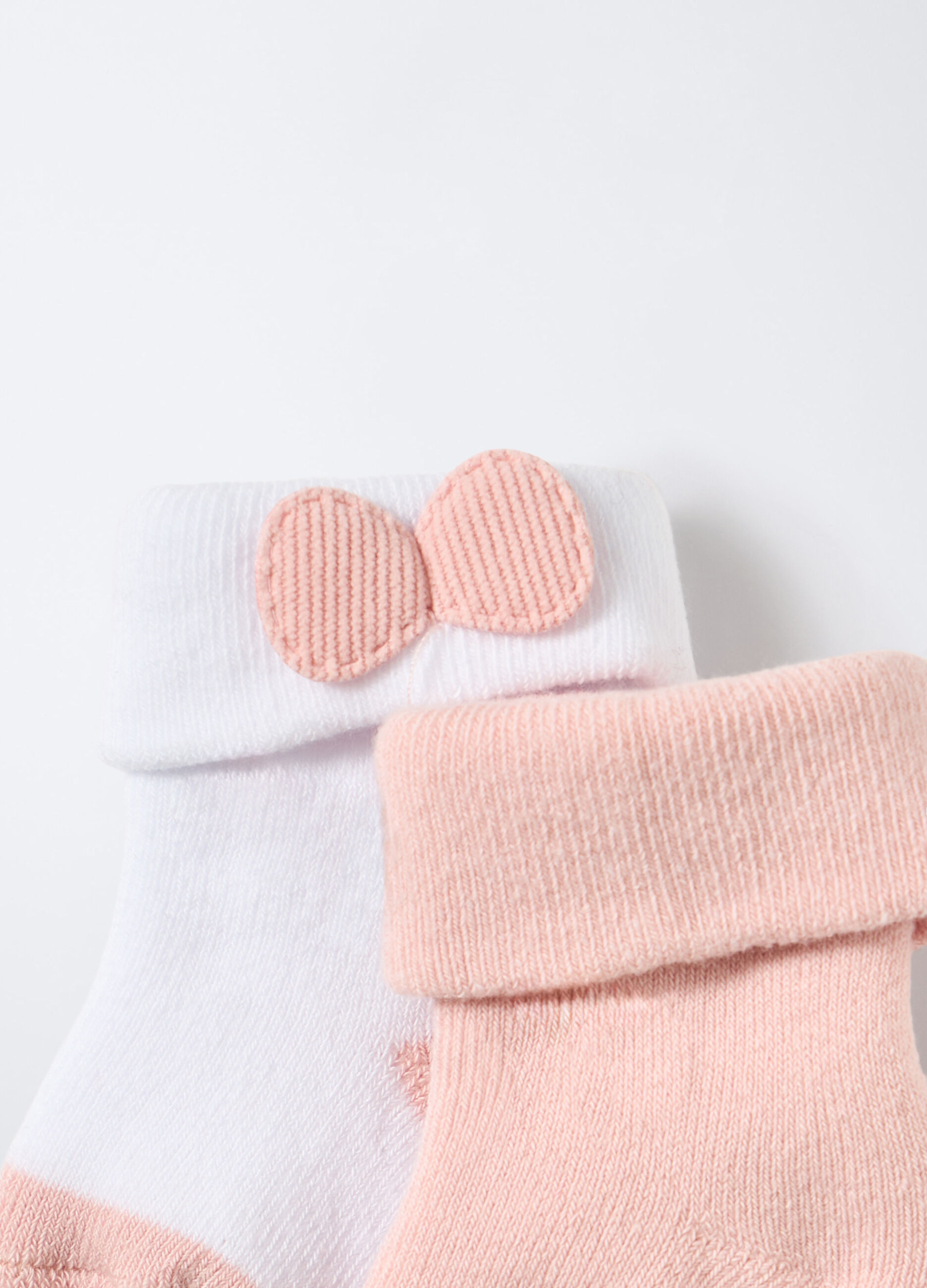 Pack 2 calze in spugna di cotone stretch neonata_2