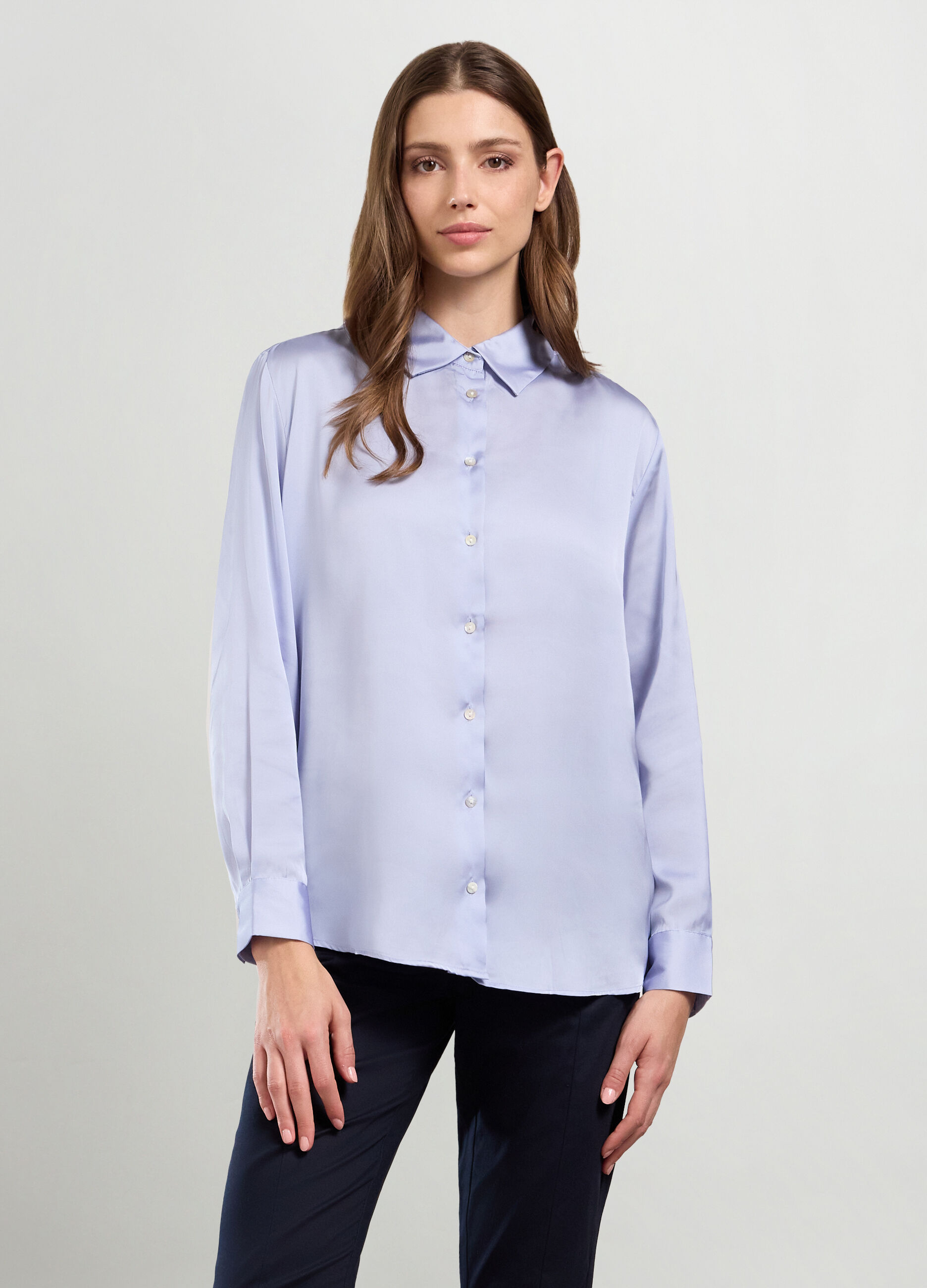 Camicia in raso donna_0