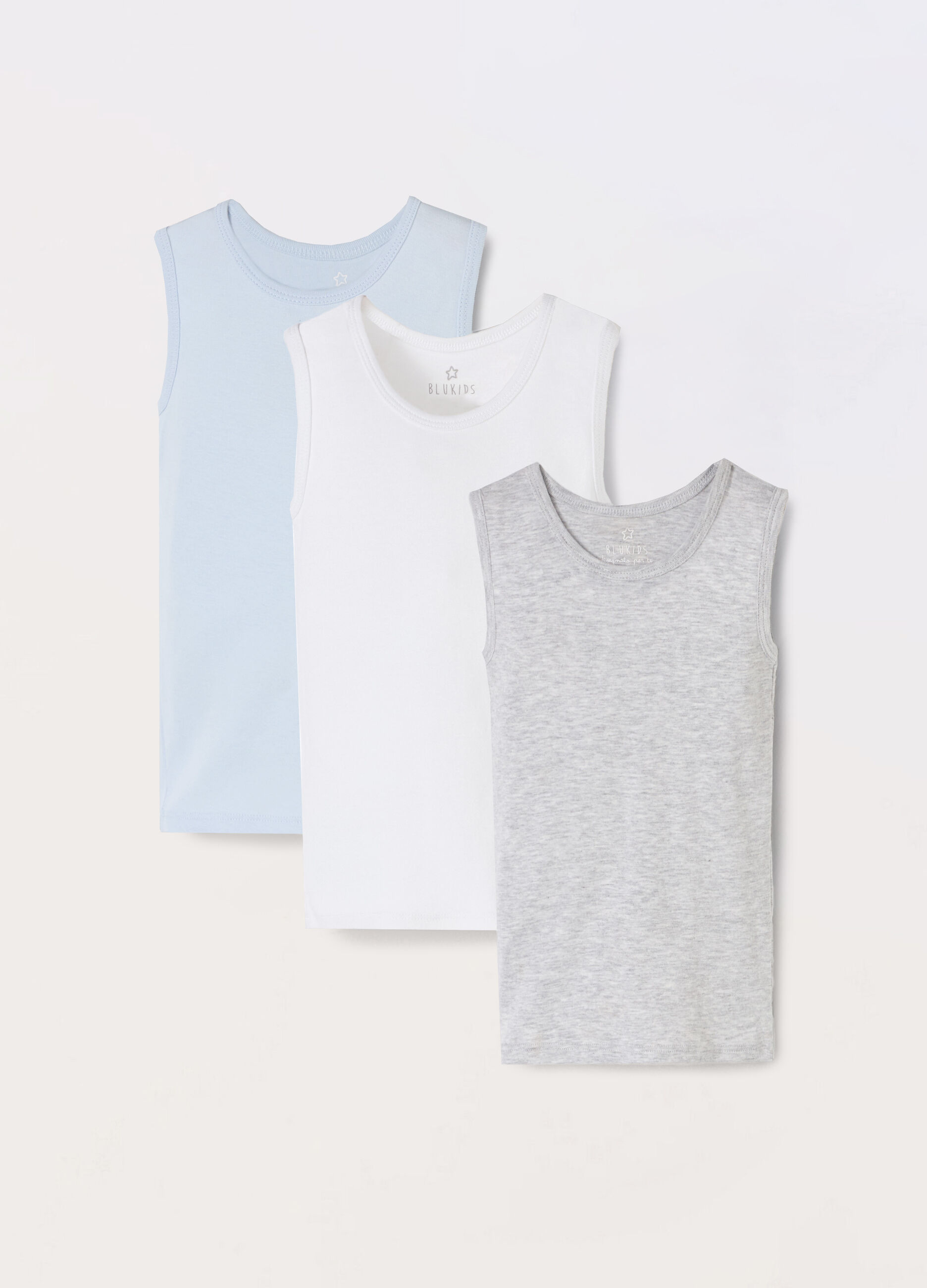 Pack 3 canotte in puro cotone neonato_0