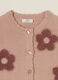 Cardigan rosa con fiori in cotone_3