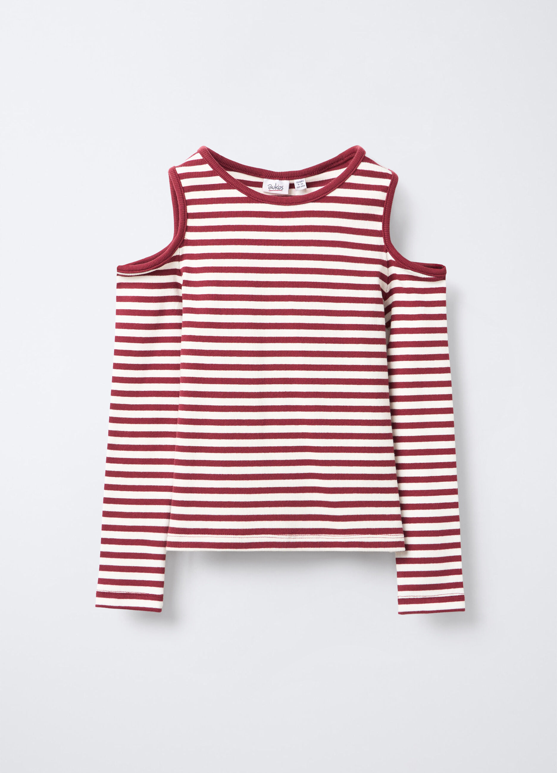 T-shirt Fit Slim in costina di cotone stretch ragazza_0