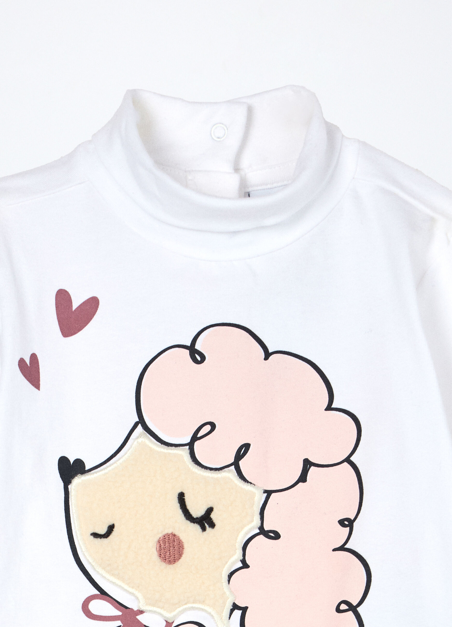 Lupetto in jersey di cotone stretch neonata_2