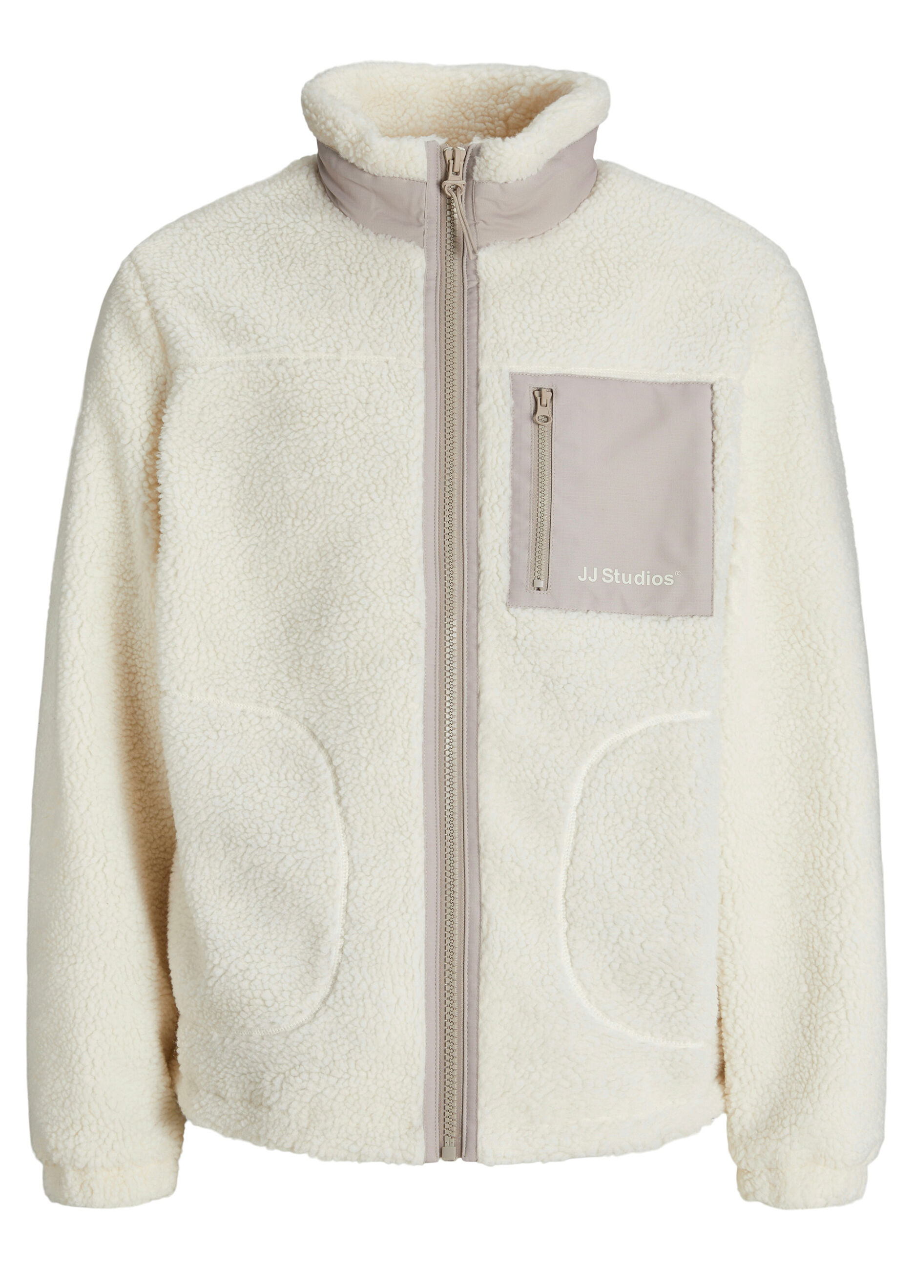 Giubbino in pile effetto shearling uomo_5