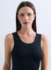 Canotta con scollo rotondo stretch donna_2