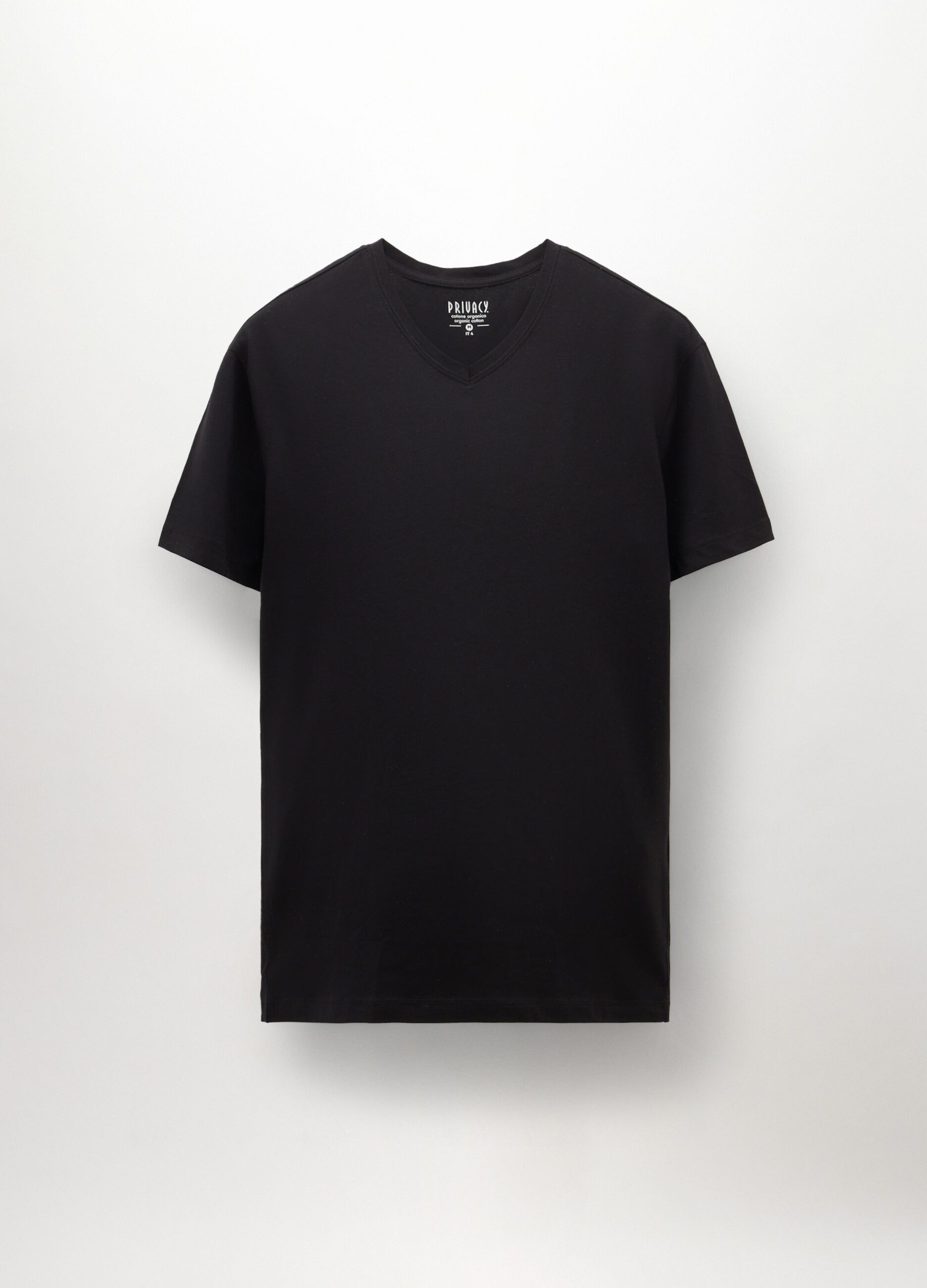 2 pack T-shirt collo a V in cotone stretch uomo_0