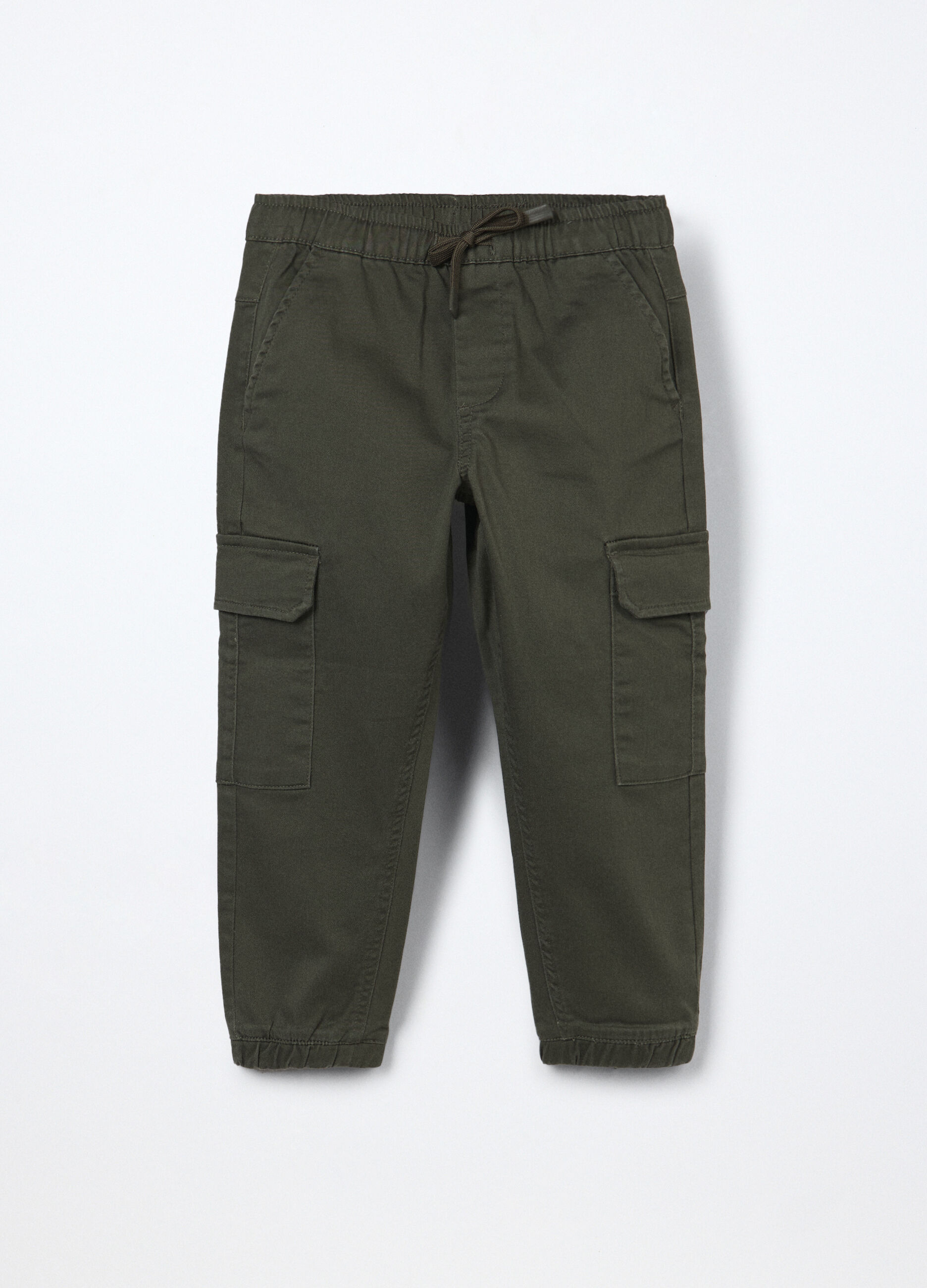 Pantaloni cargo misto cotone bambino_0