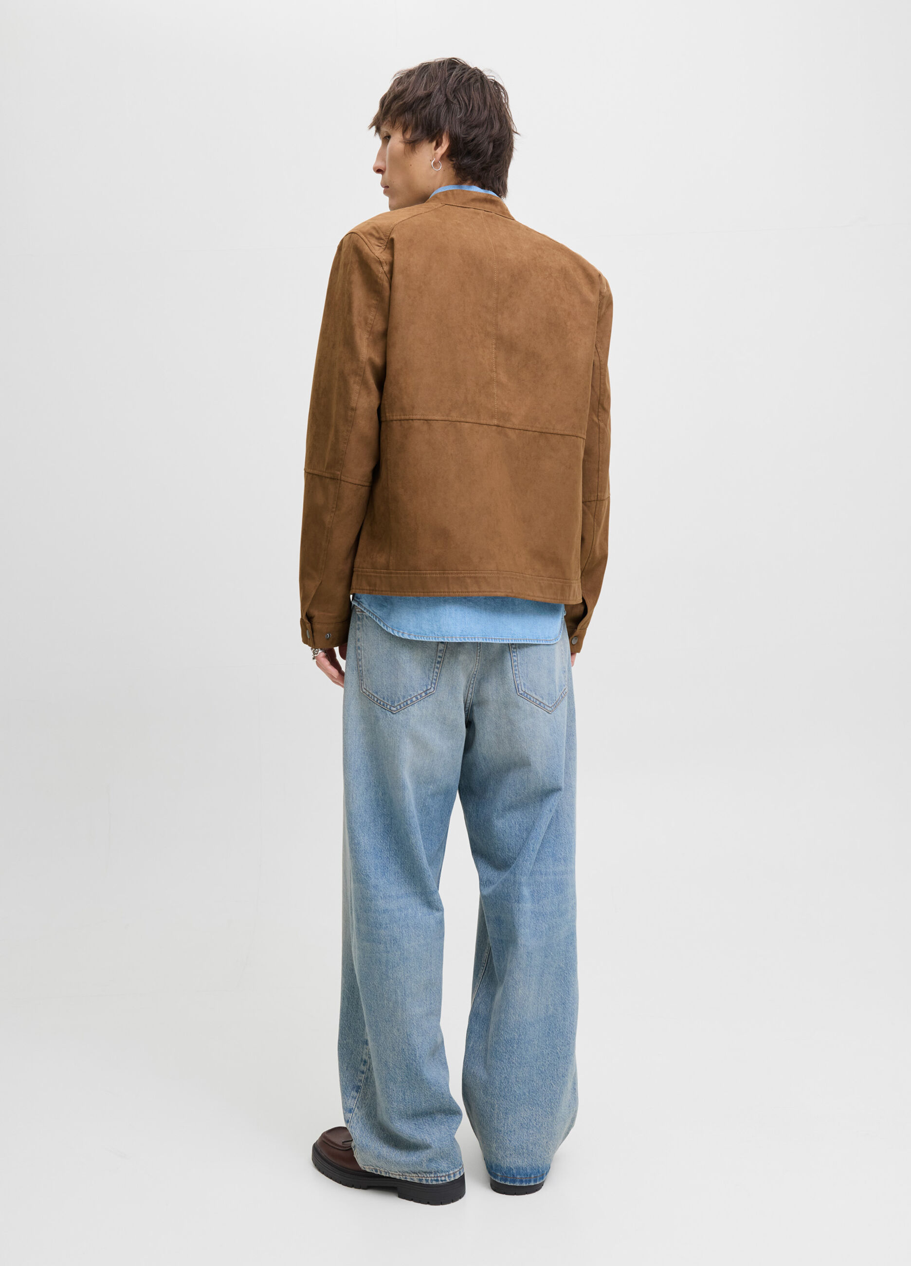 Giacca in ECOpelle scamosciata uomo_1