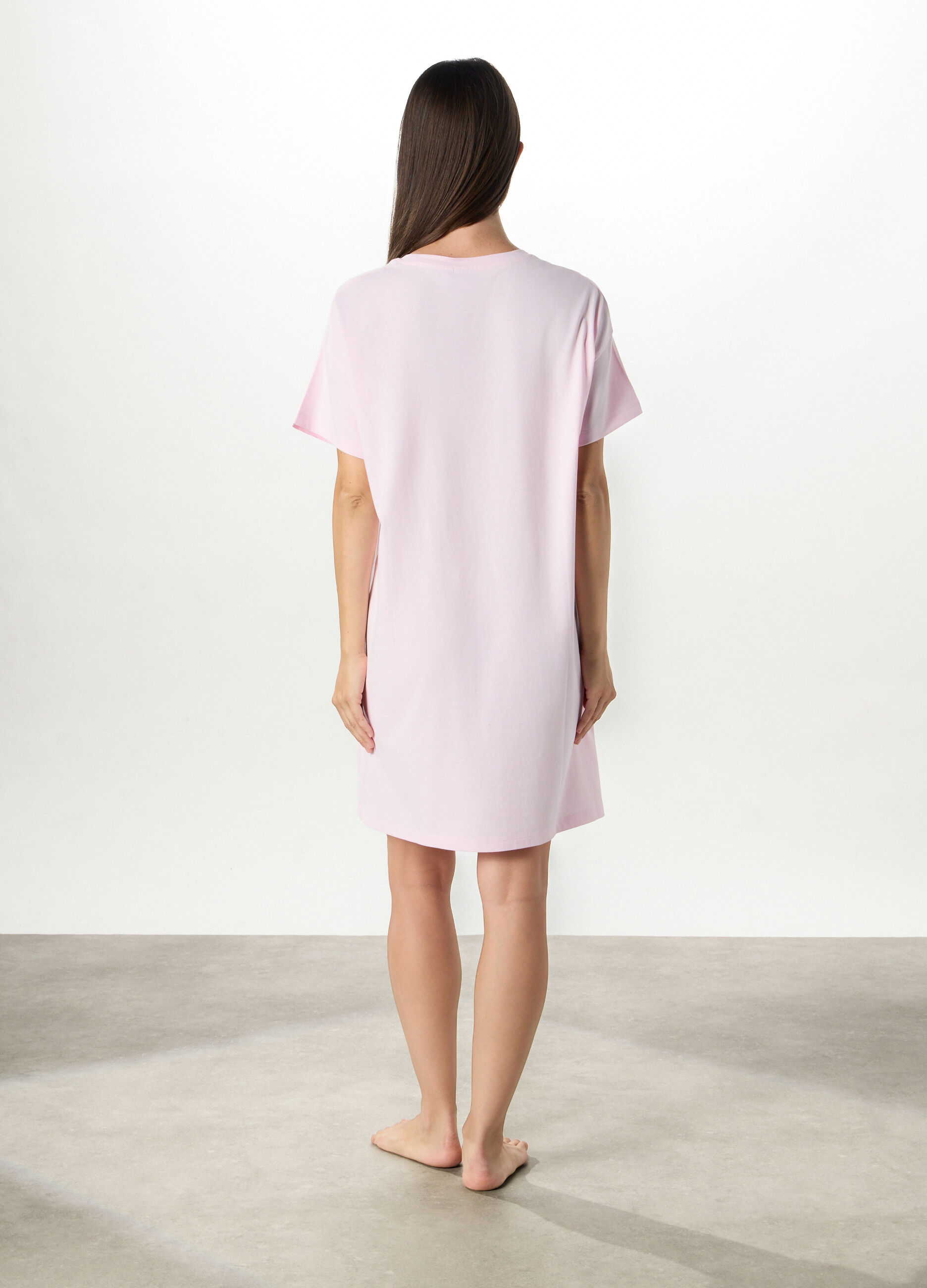 Camicia da notte maxi t-shirt Tom & Jerry in puro cotone donna_1