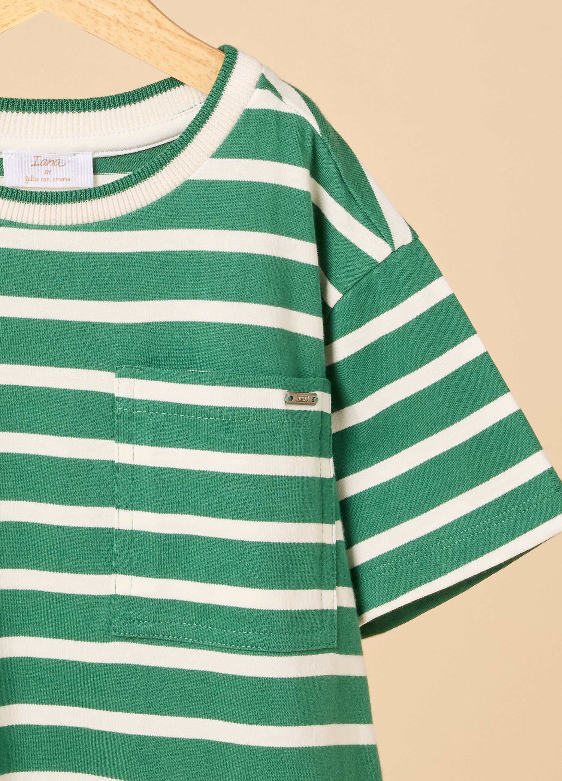 T-shirt rigata IANA in puro cotone bambino_1