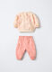 Jogging set in felpa di puro cotone neonata_1