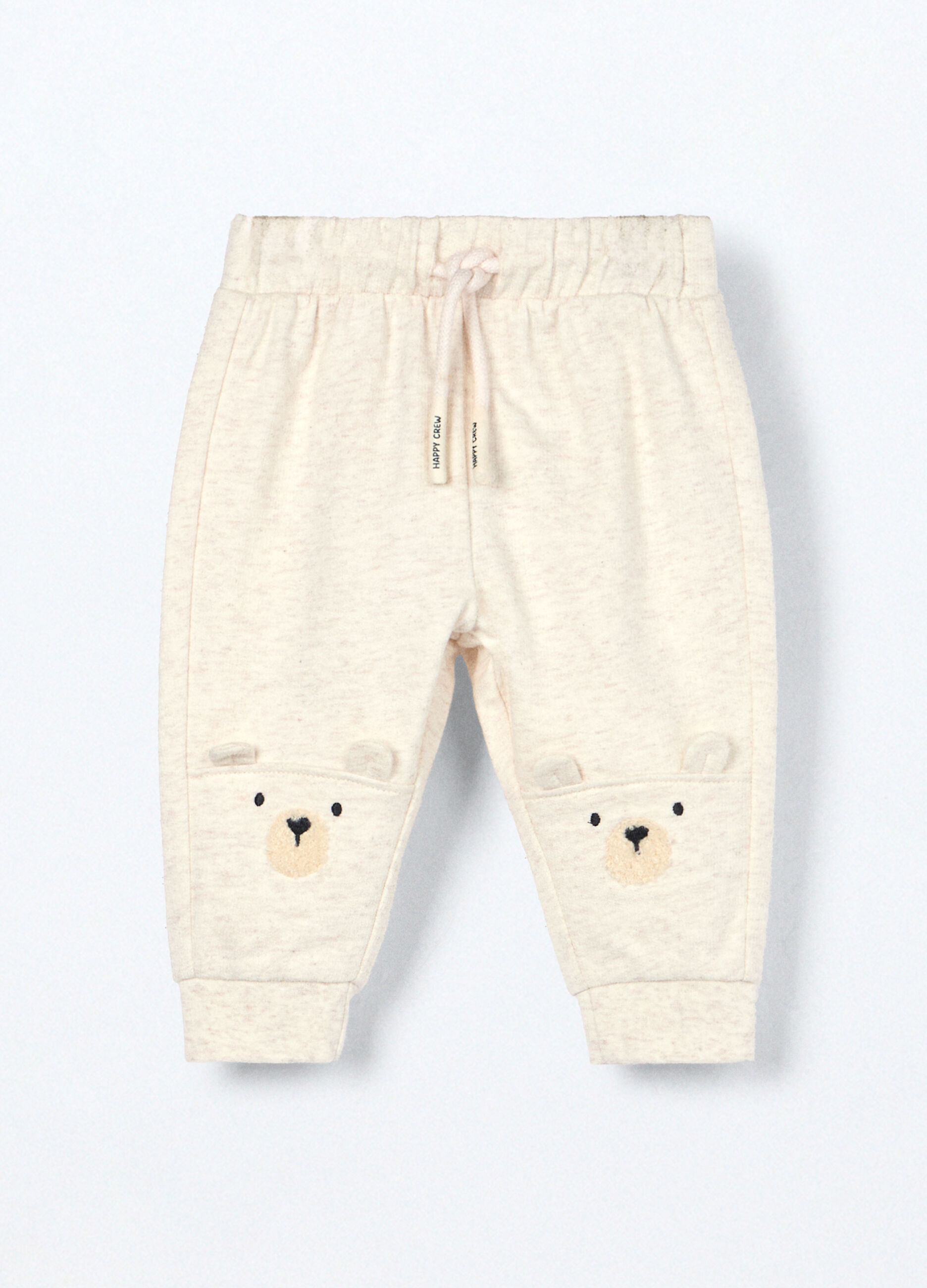Joggers in cotone fleece neonato