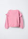 Cardigan girocollo operato misto cotone bimba_1