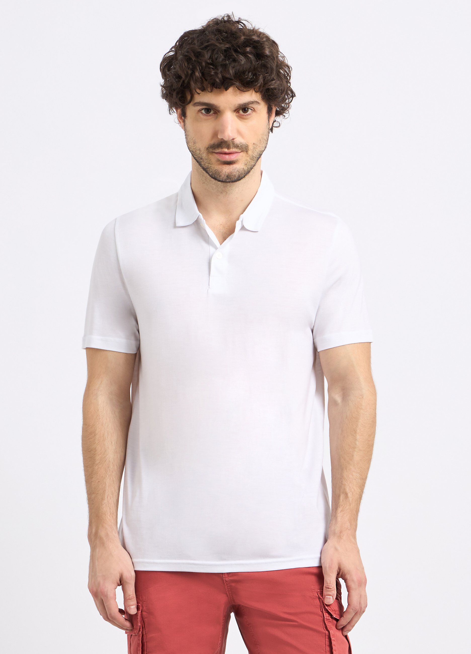 Polo in pura lyocell uomo_0
