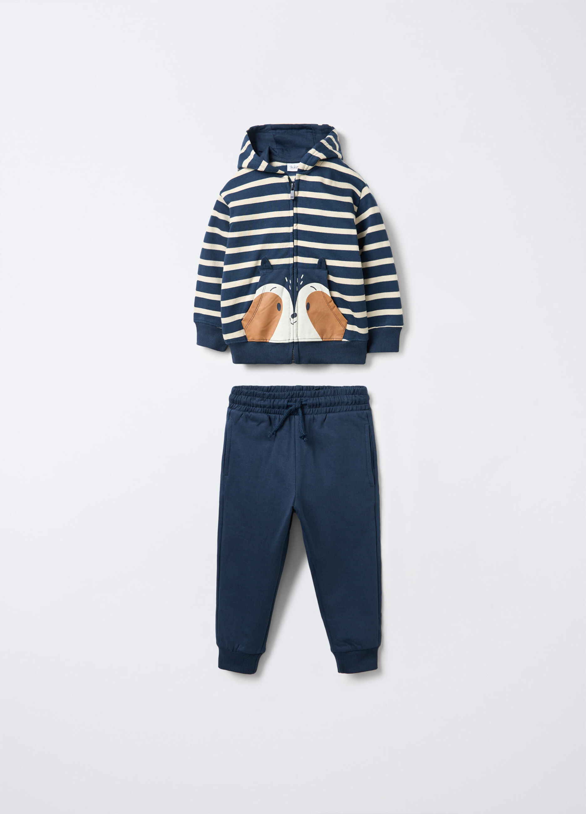 Jogging set in felpa di puro cotone bimbo_0