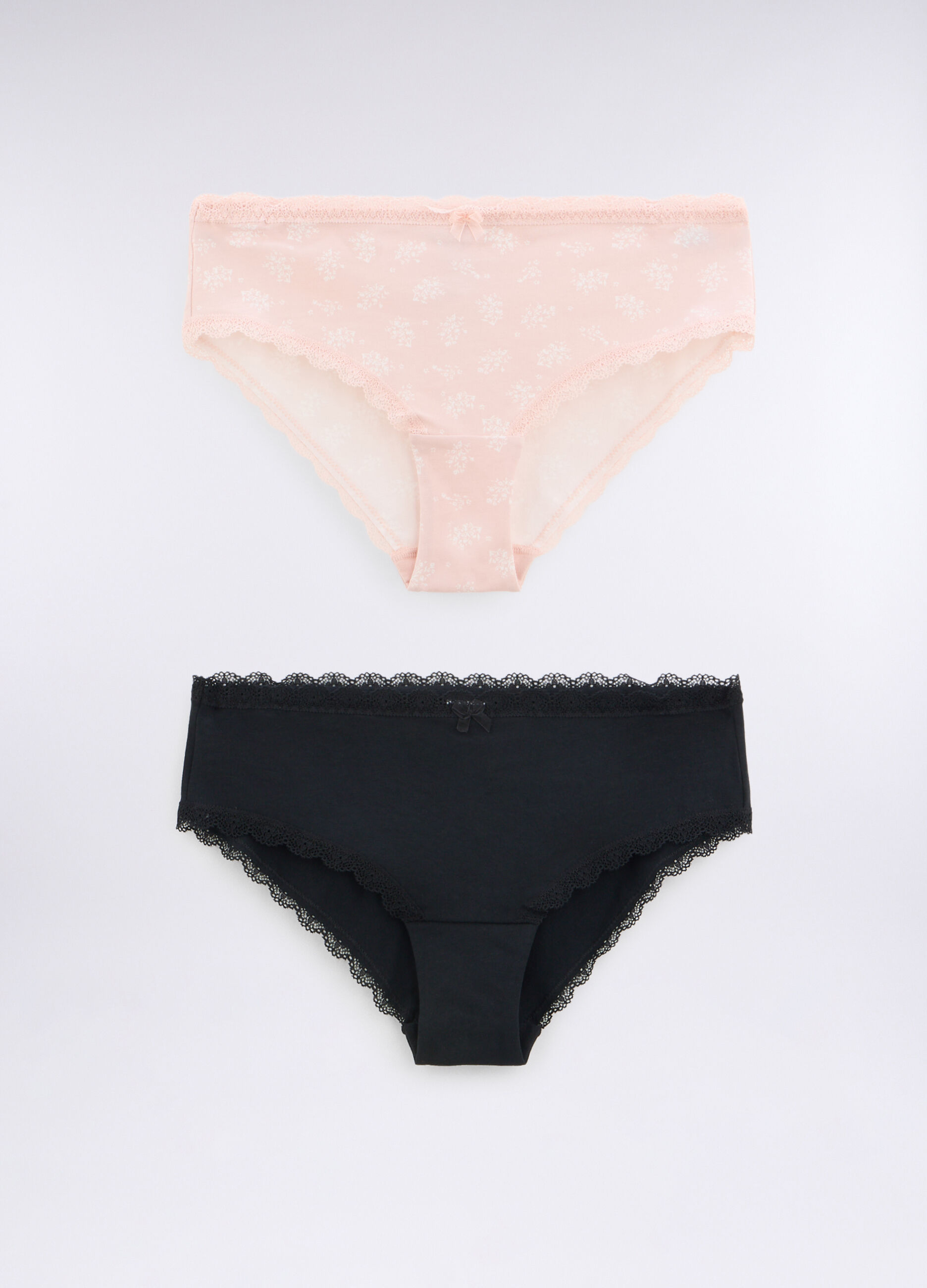 Pack 2 slip in jersey di cotone stretch donna