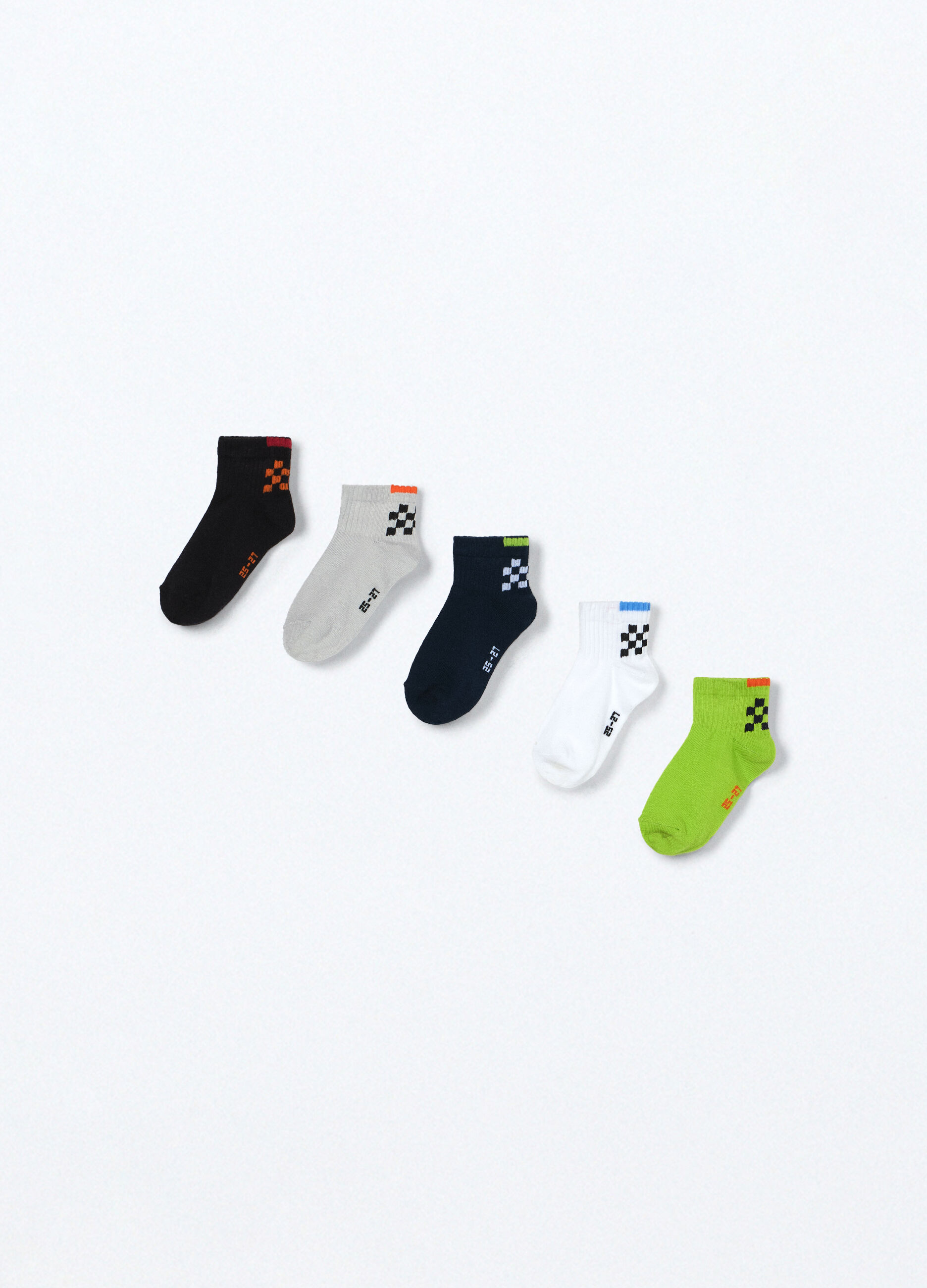 Pack 5 calze misto cotone bambino_1
